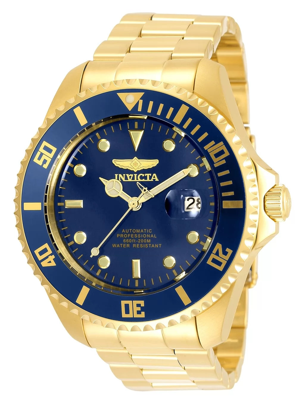 Invicta Men's 35726 Pro Diver Automatic 3 Hand Navy Blue Dial Watch