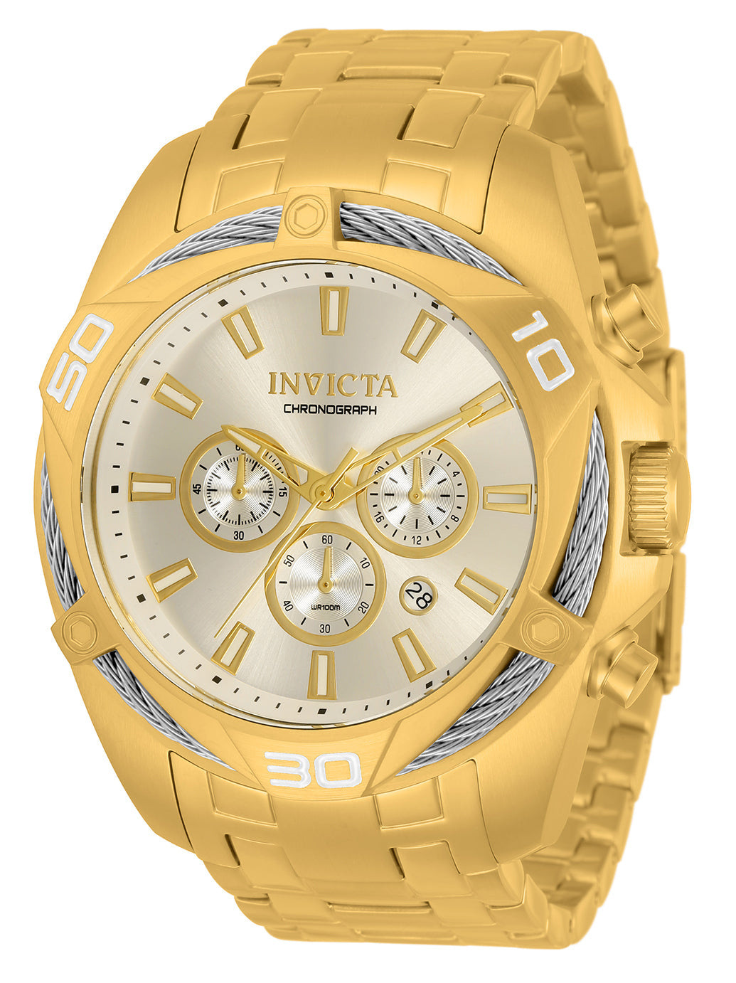 Invicta Quartz Bolt Silver Dial Men's Watch 34121