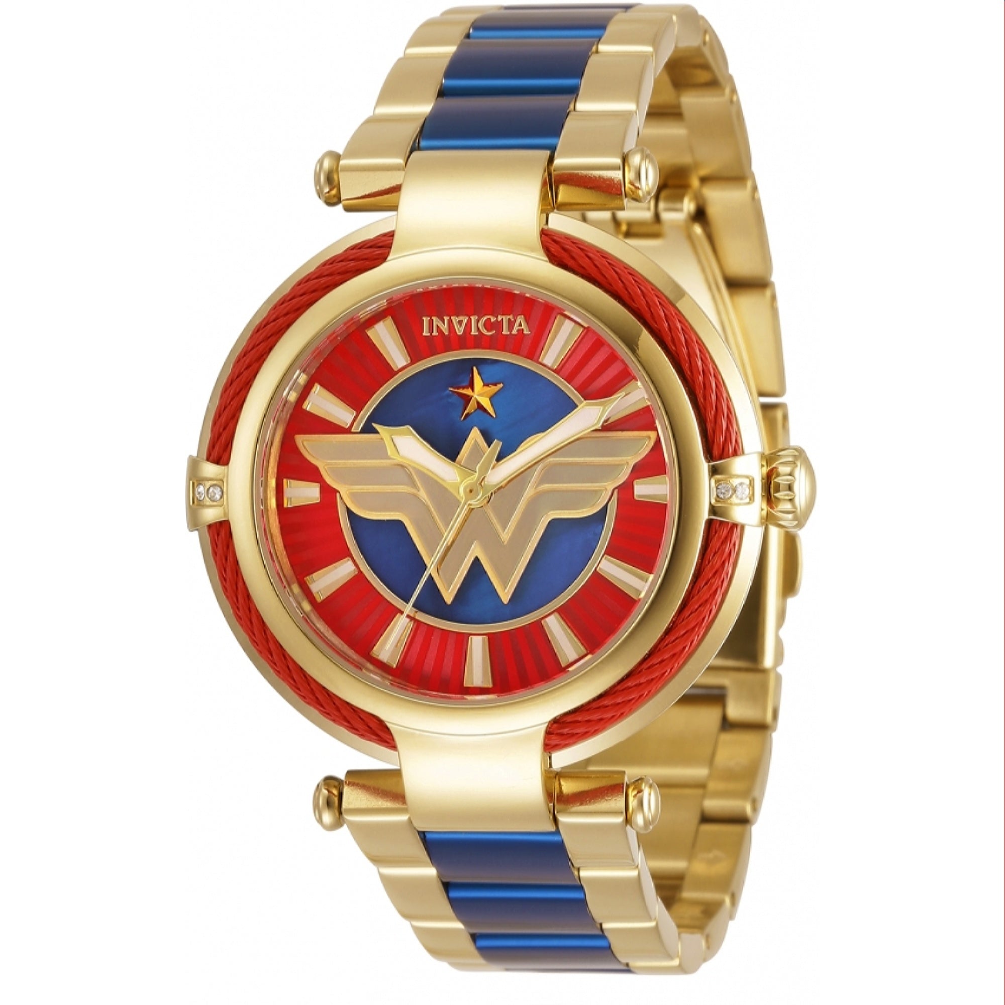 Invicta  Quartz DC Comics Wonder Woman Red Dial Women's Watch 34954