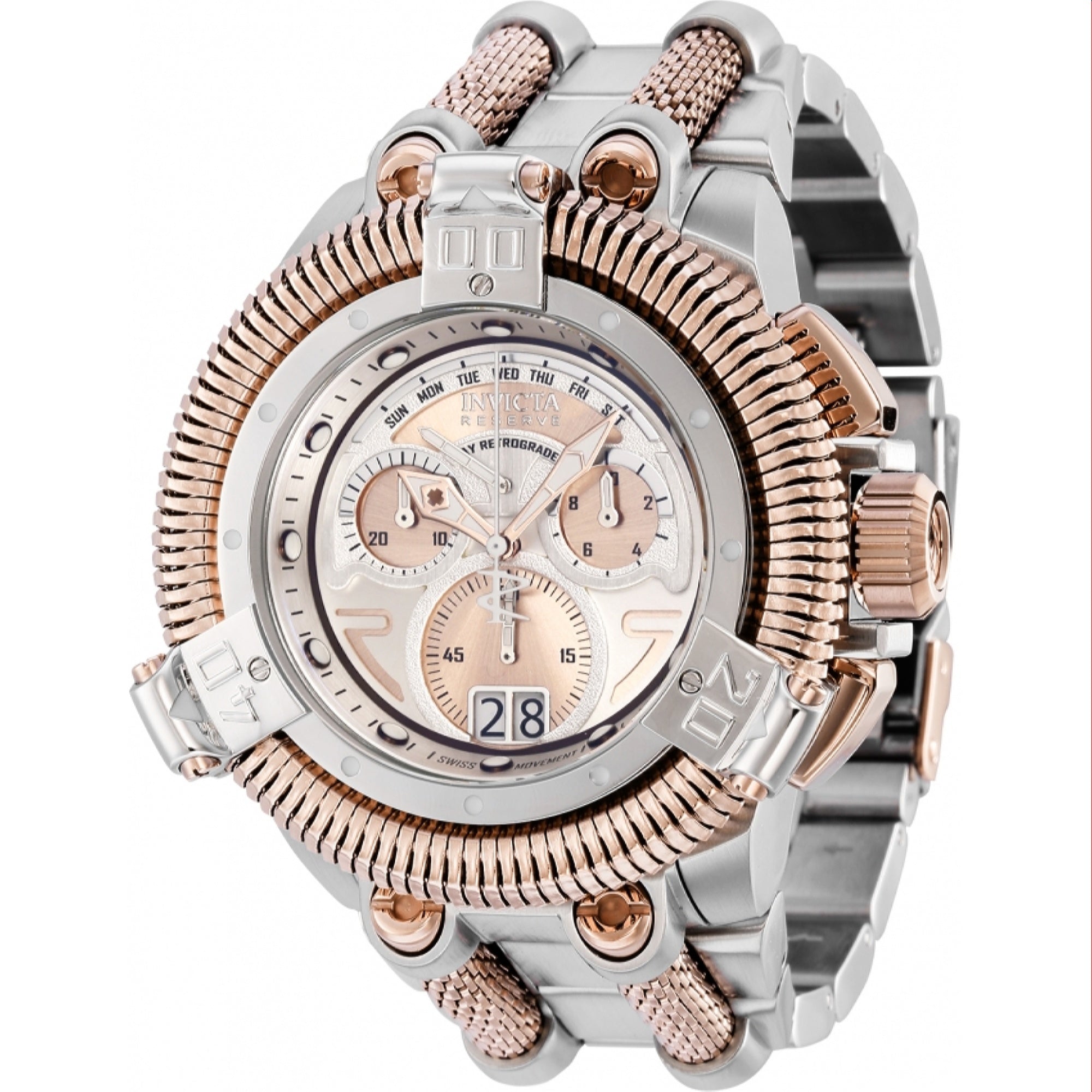 Invicta  Quartz King Python Rose Gold Dial Men's Watch 35222