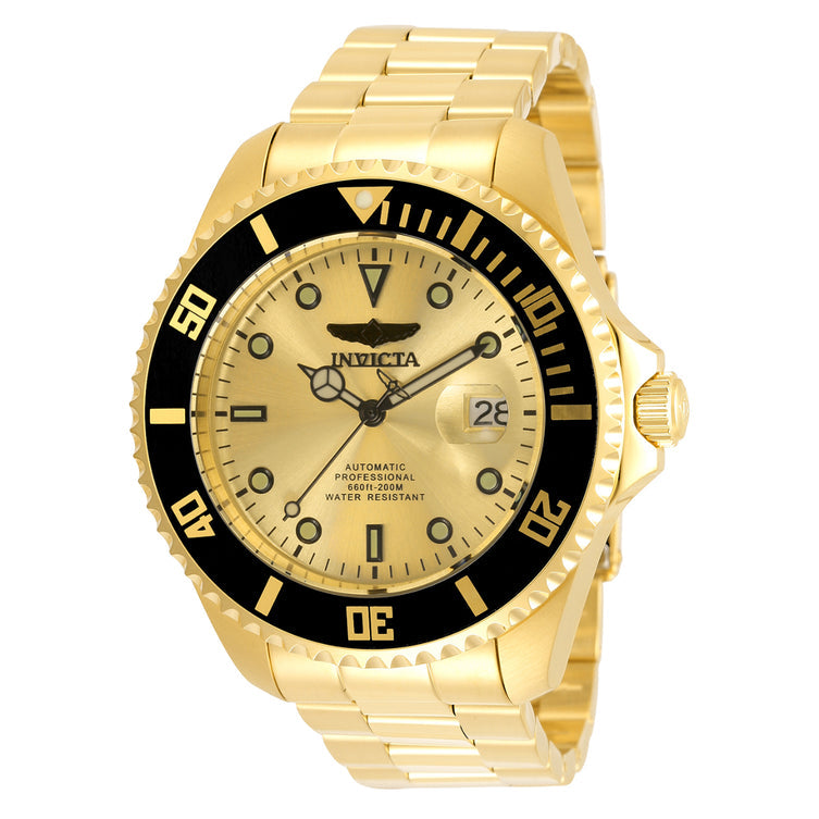Invicta Automatic Pro Diver Gold Dial Men's Watch 35723