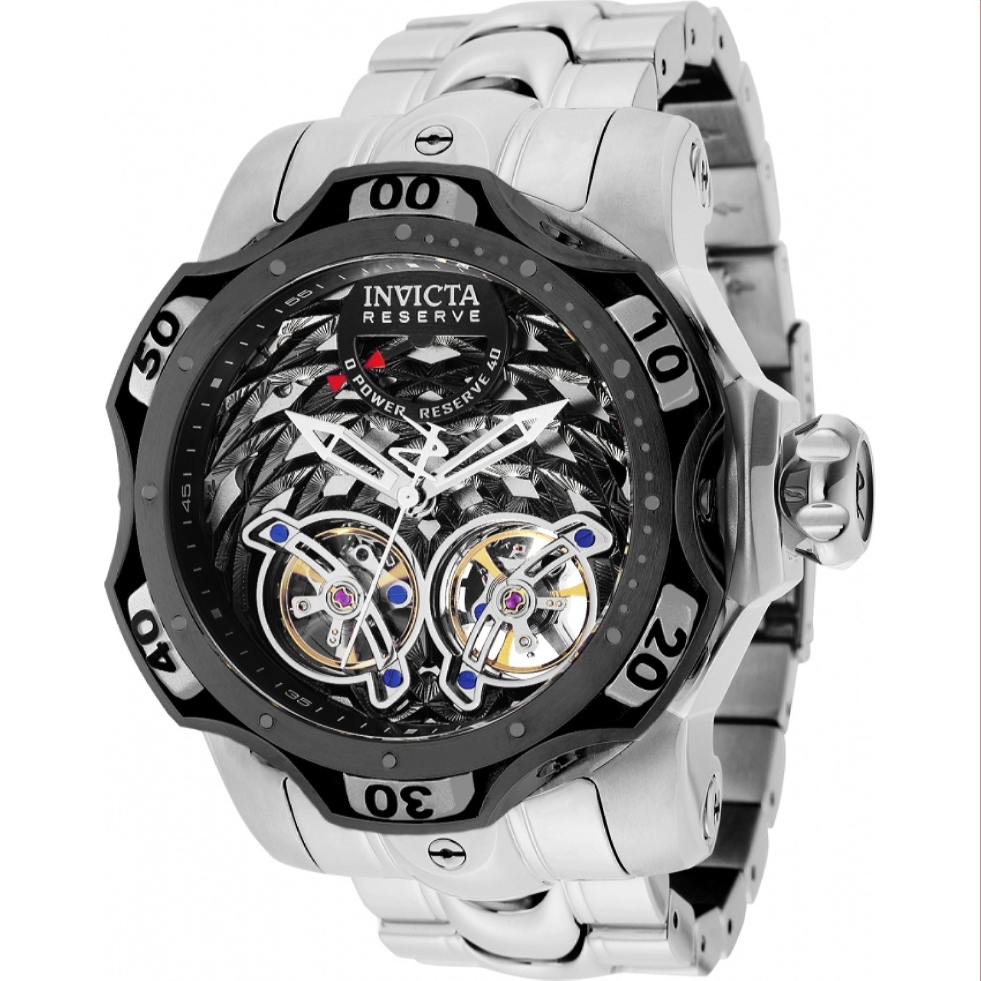 Invicta  Automatic Reserve Venom Automatic Silver Dial Men's Watch 35986