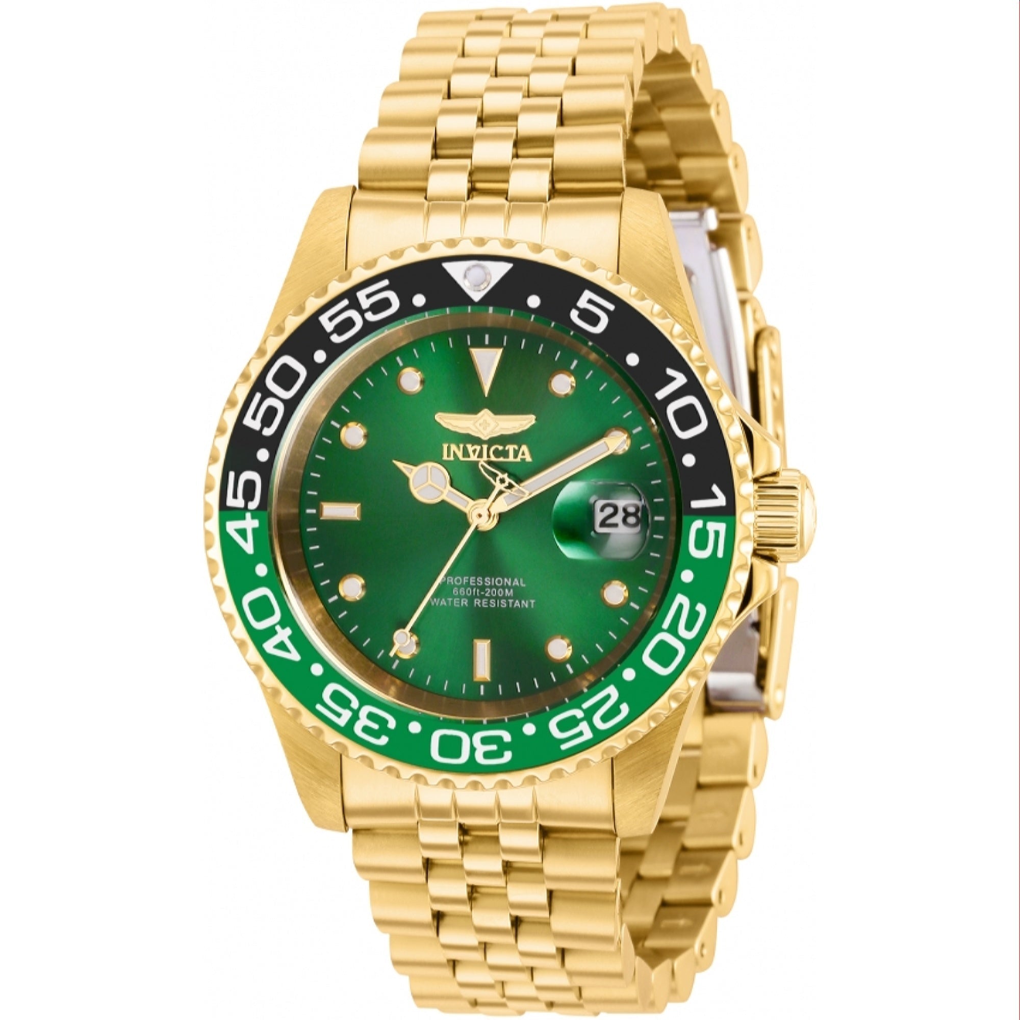 Invicta Quartz Pro Diver Green Dial Men's Watch 36044
