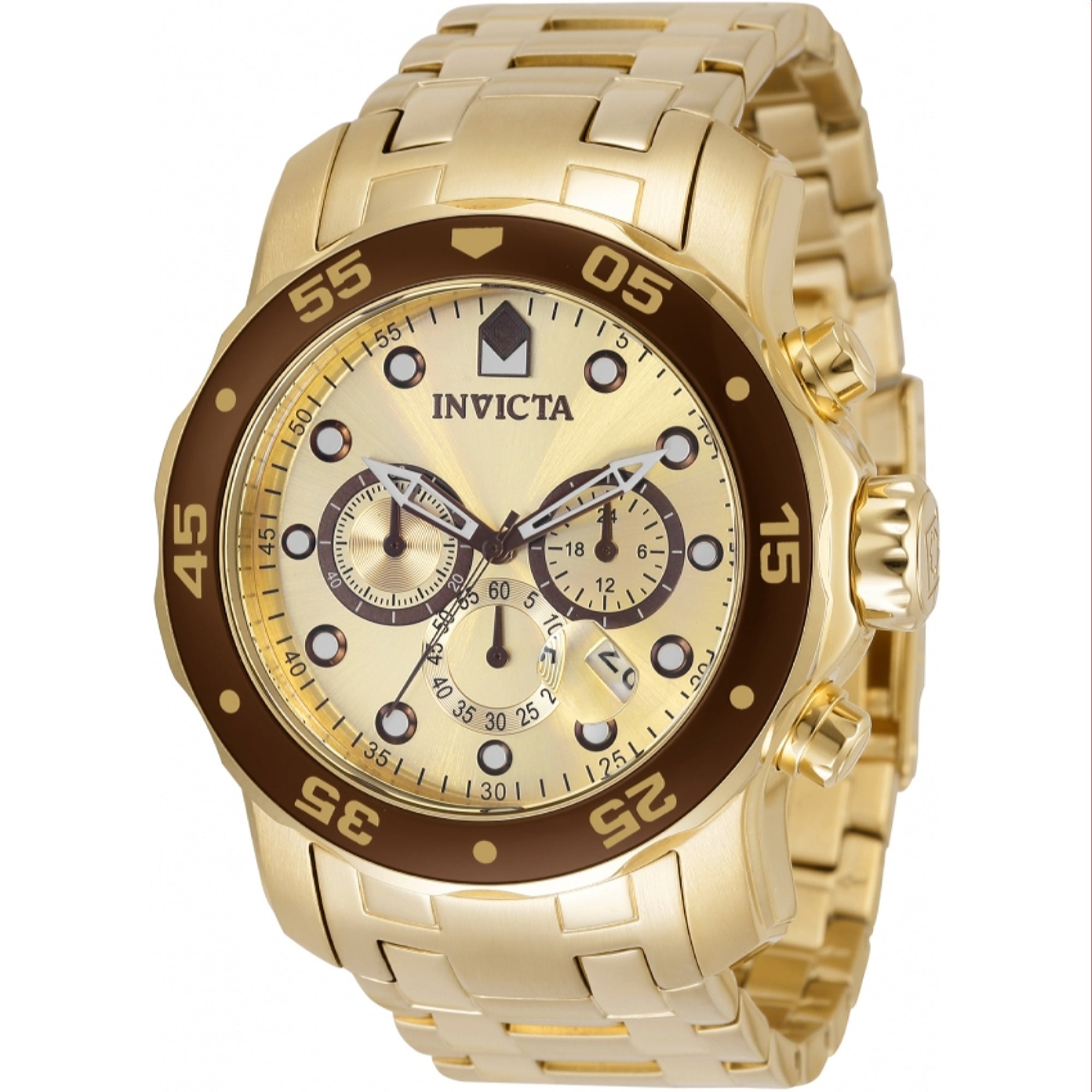 Invicta Pro Diver Quartz Pro Diver Scuba Gold Dial Men's Watch 36359