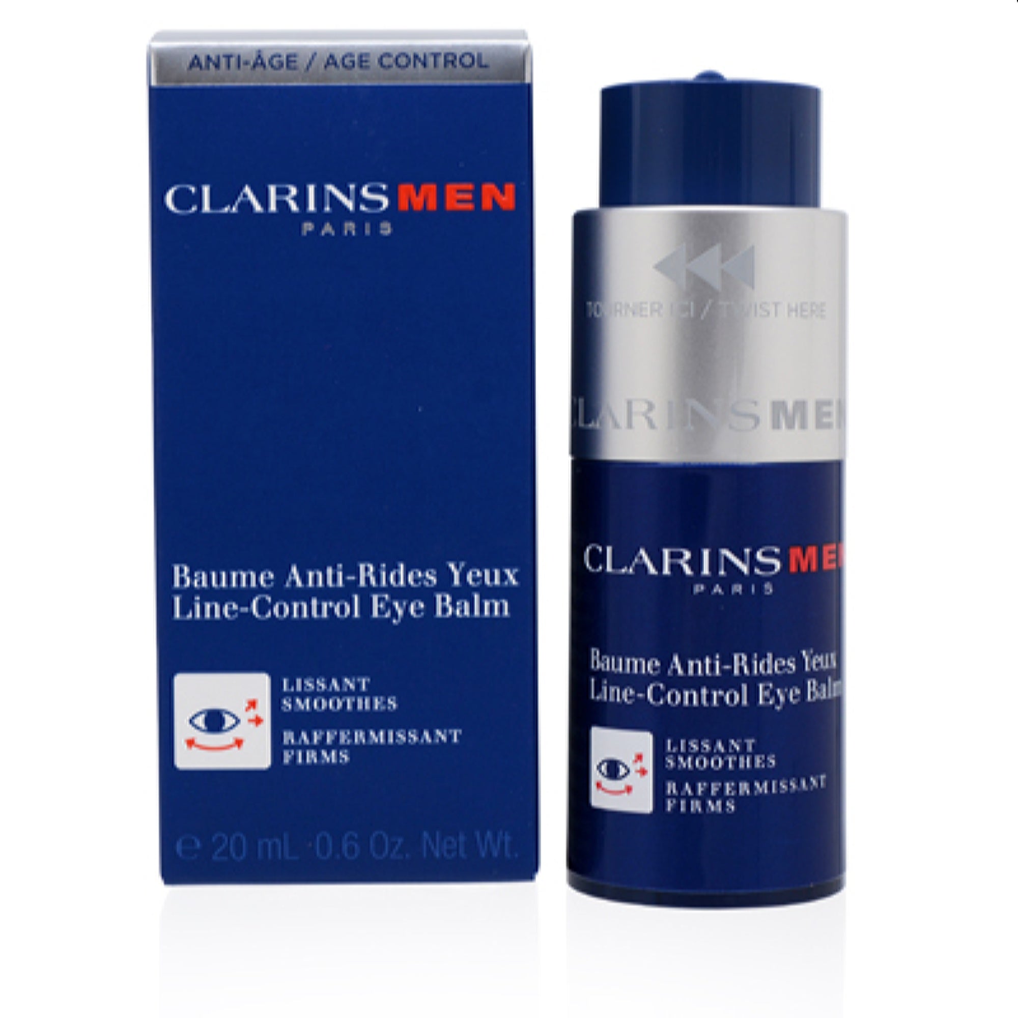 Clarins  Clarins Men Line-Control Eye  Balm 0.6 Oz (20 Ml) 3666057033858