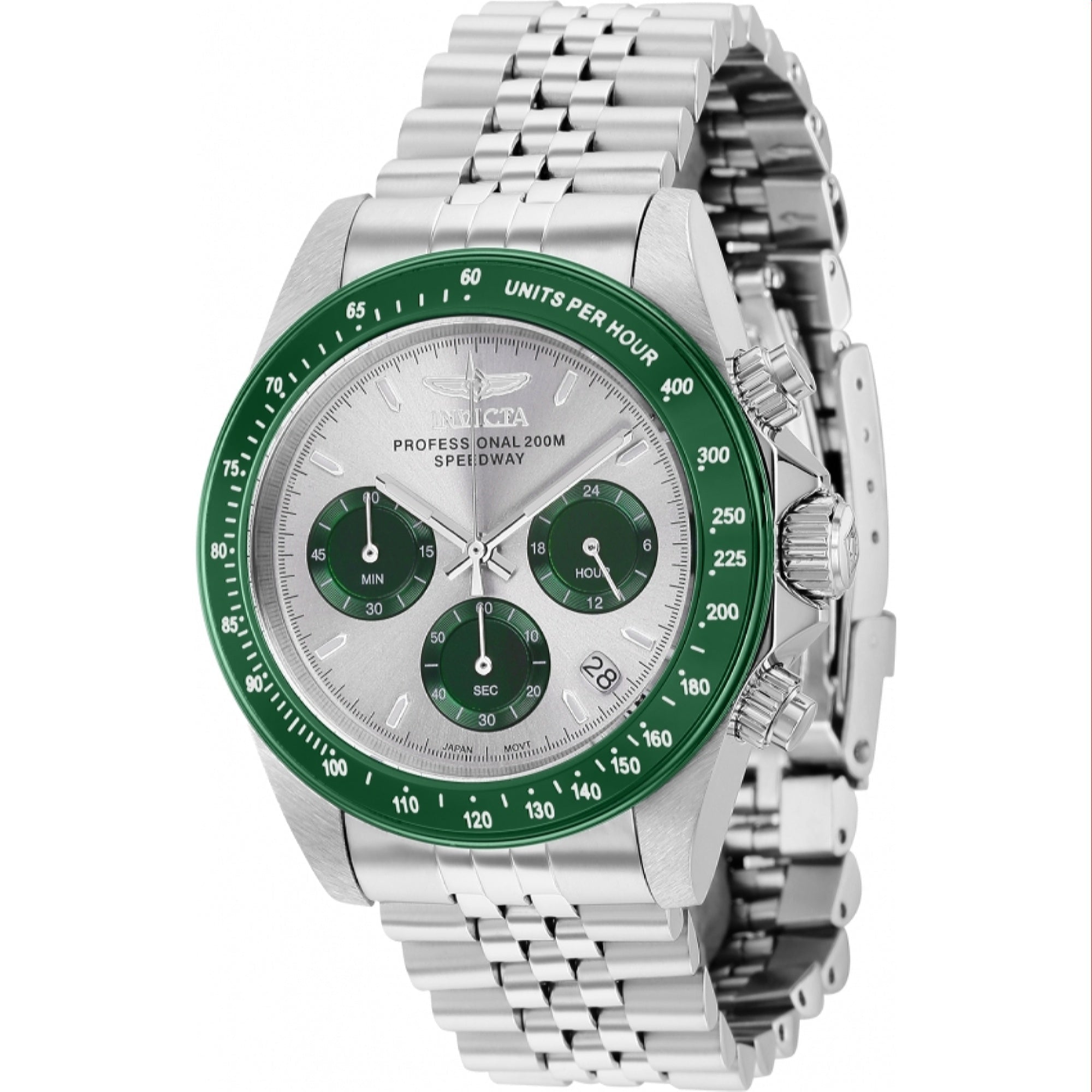 Invicta Quartz Speedway Silver Dial Men's Watch 36734