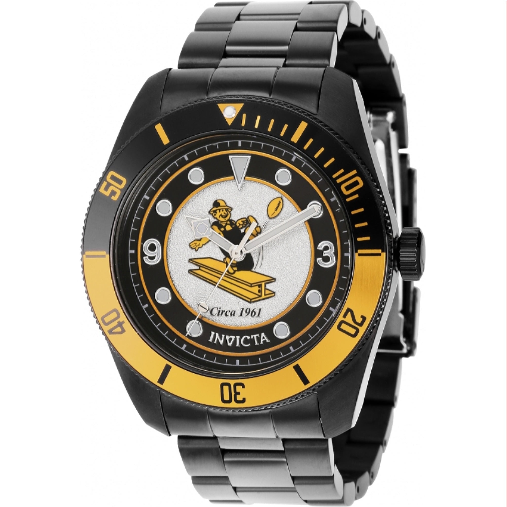 Invicta NFL Quartz NFL Steelers Silver Dial Men's Watch 36915