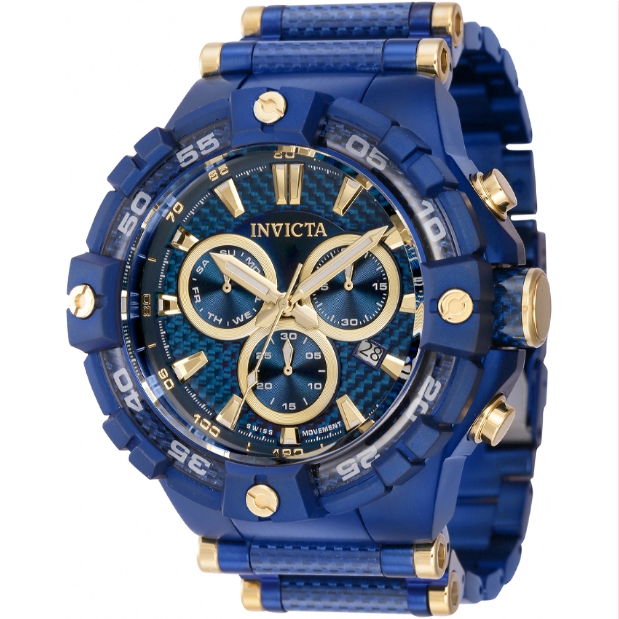 Invicta  Quartz Bolt Blue Dial Men's Watch 38145