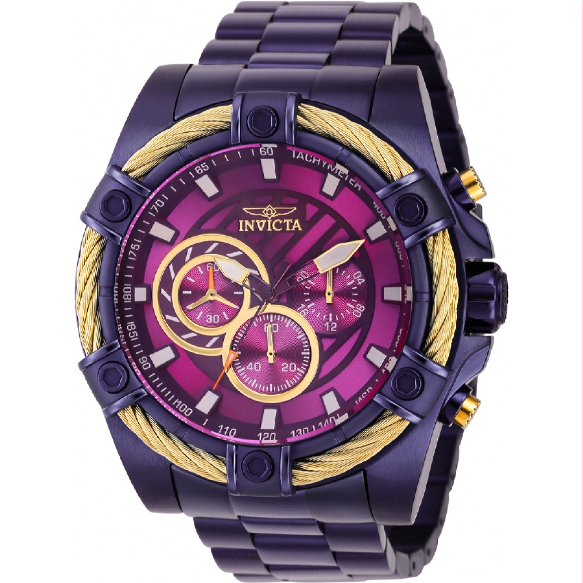 Invicta Bolt Quartz Purple Dial Men's Watch 38958