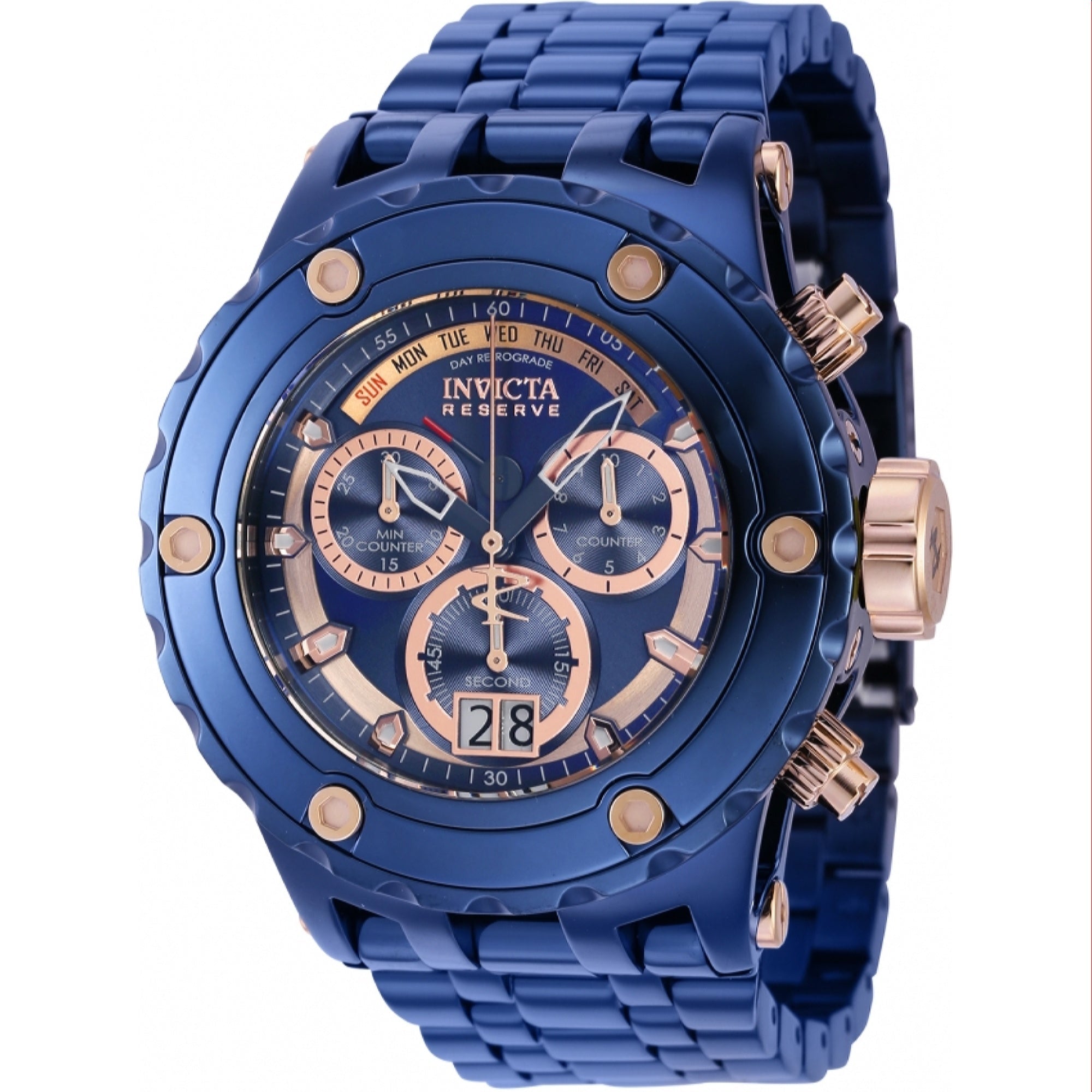 Invicta  Quartz Reserve Blue Dial Men's Watch 39849