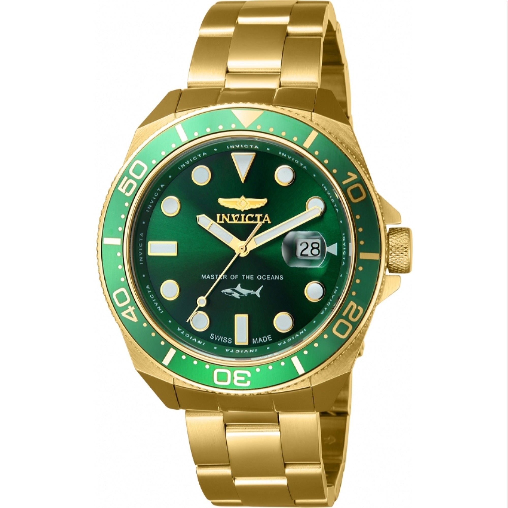 Invicta  Quartz Pro Diver Green Dial Men's Watch 39870