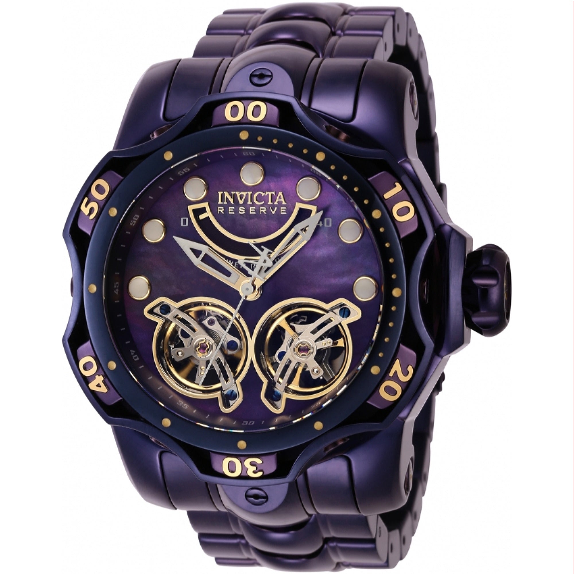 Invicta  Automatic Reserve Venom Automatic Purple Dial Men's Watch 40059