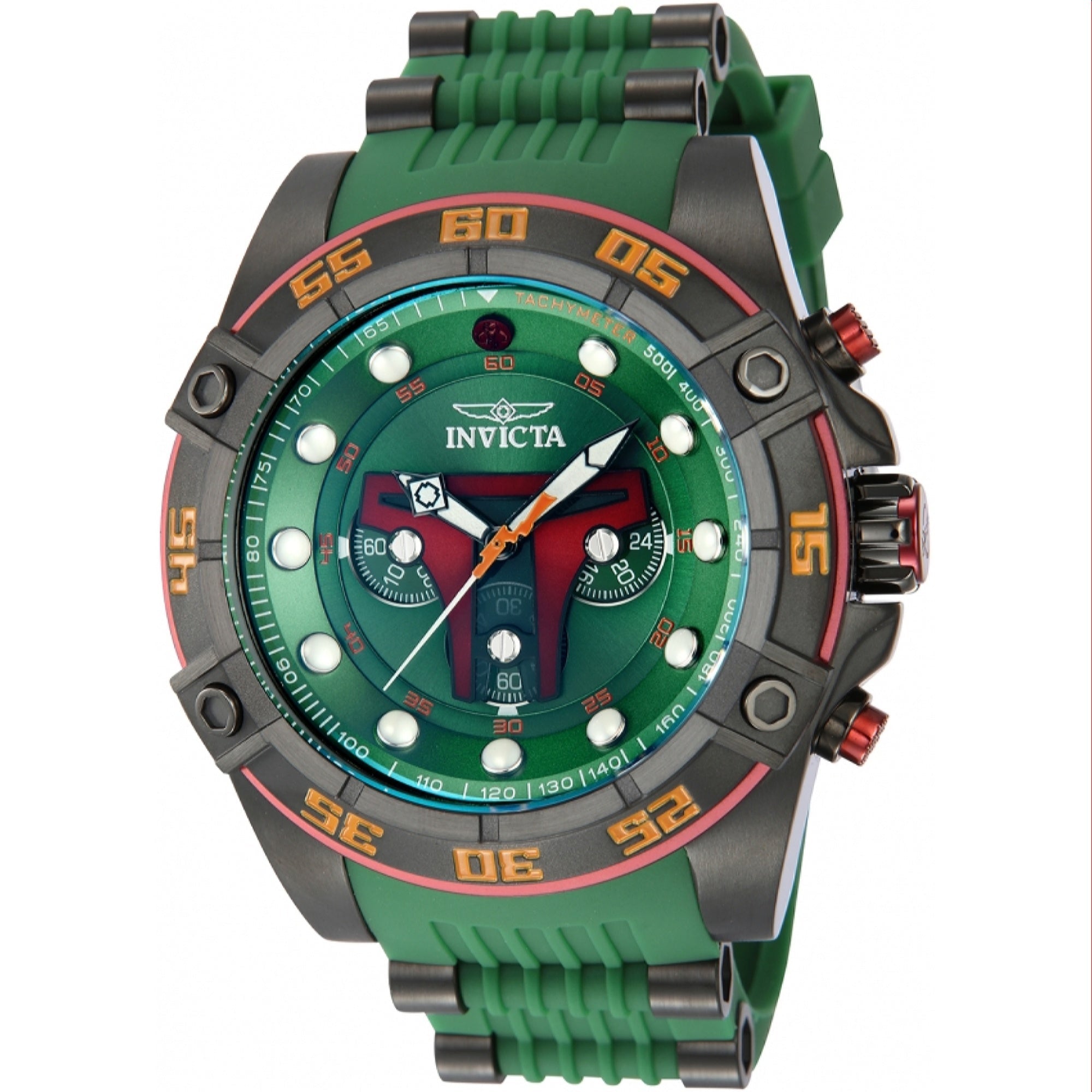 Invicta  Quartz Star Wars Boba Fett Green Dial Men's Watch 40084