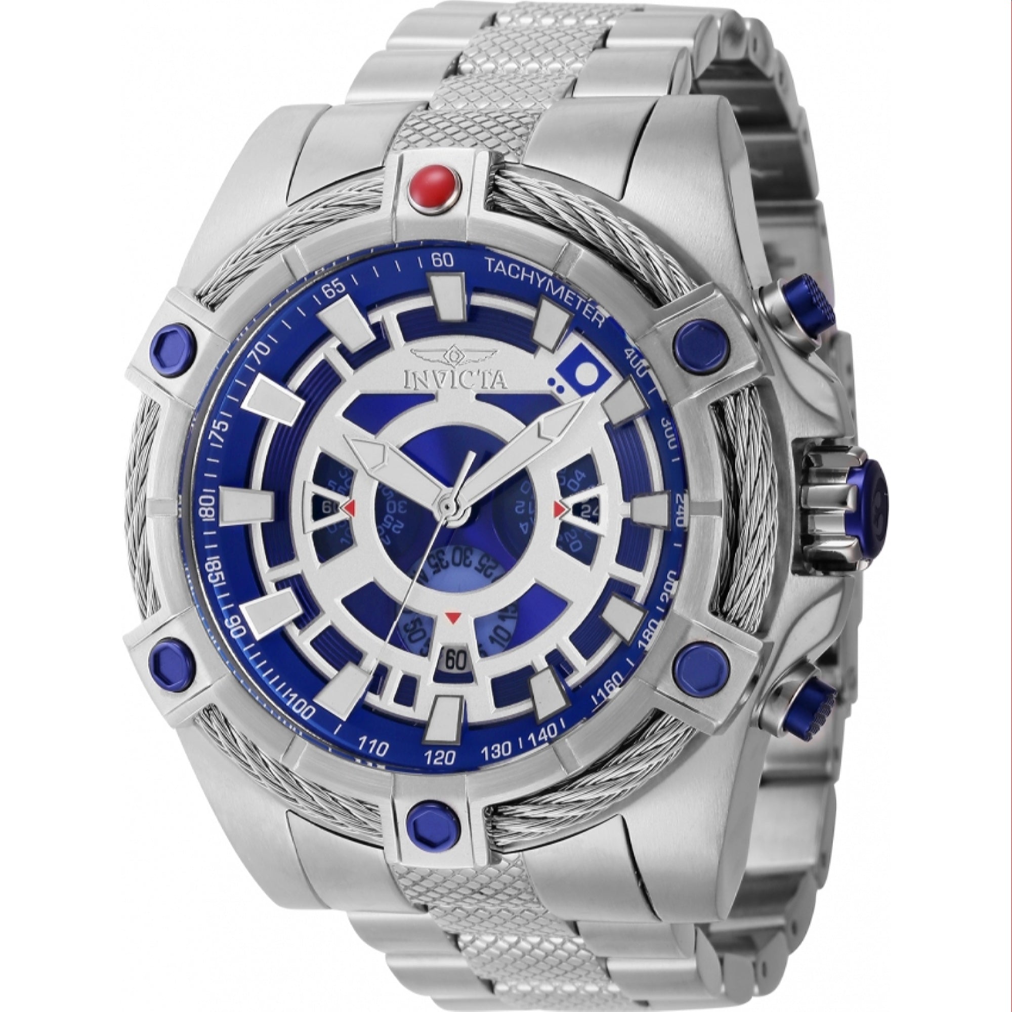 Invicta  Quartz Star Wars R2-D2 Blue Dial Men's Watch 40088