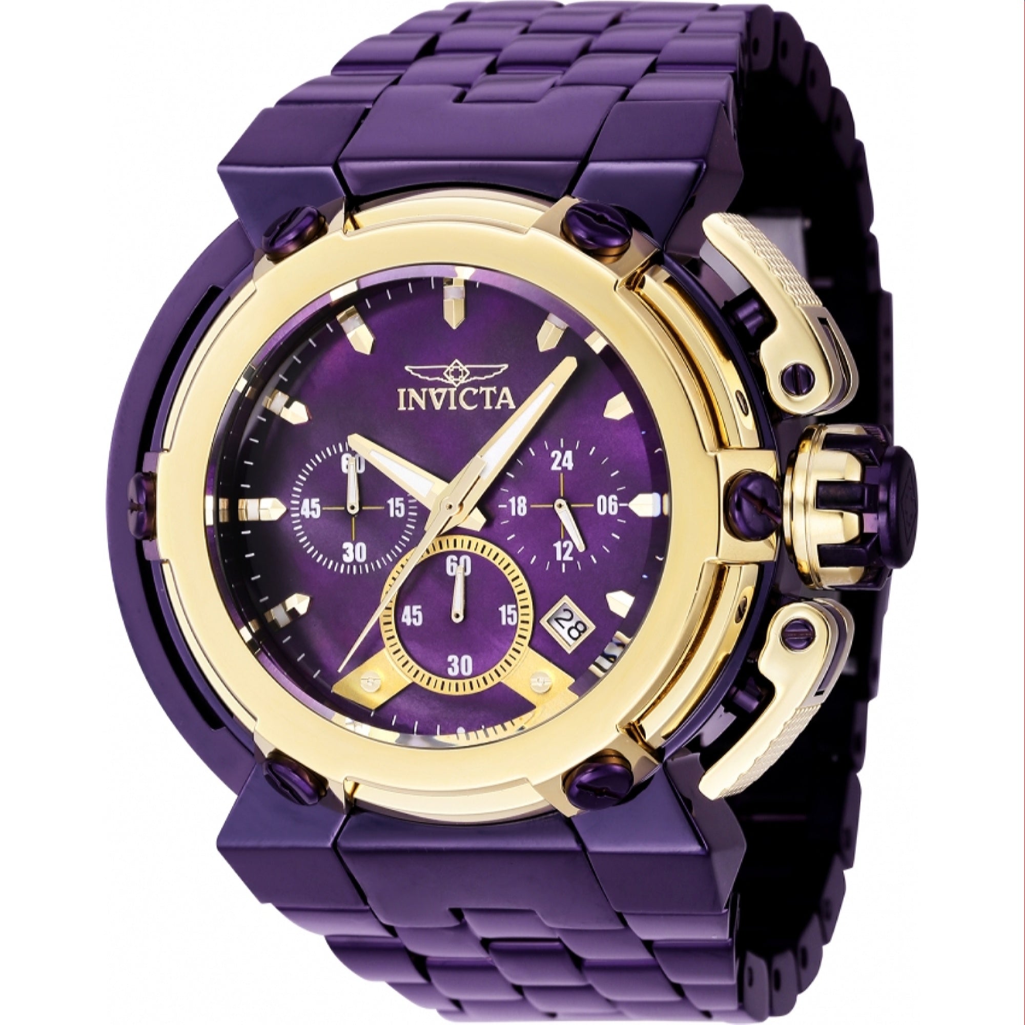 Invicta  Quartz Coalition Forces X-Wing Purple Dial Men's Watch 40114