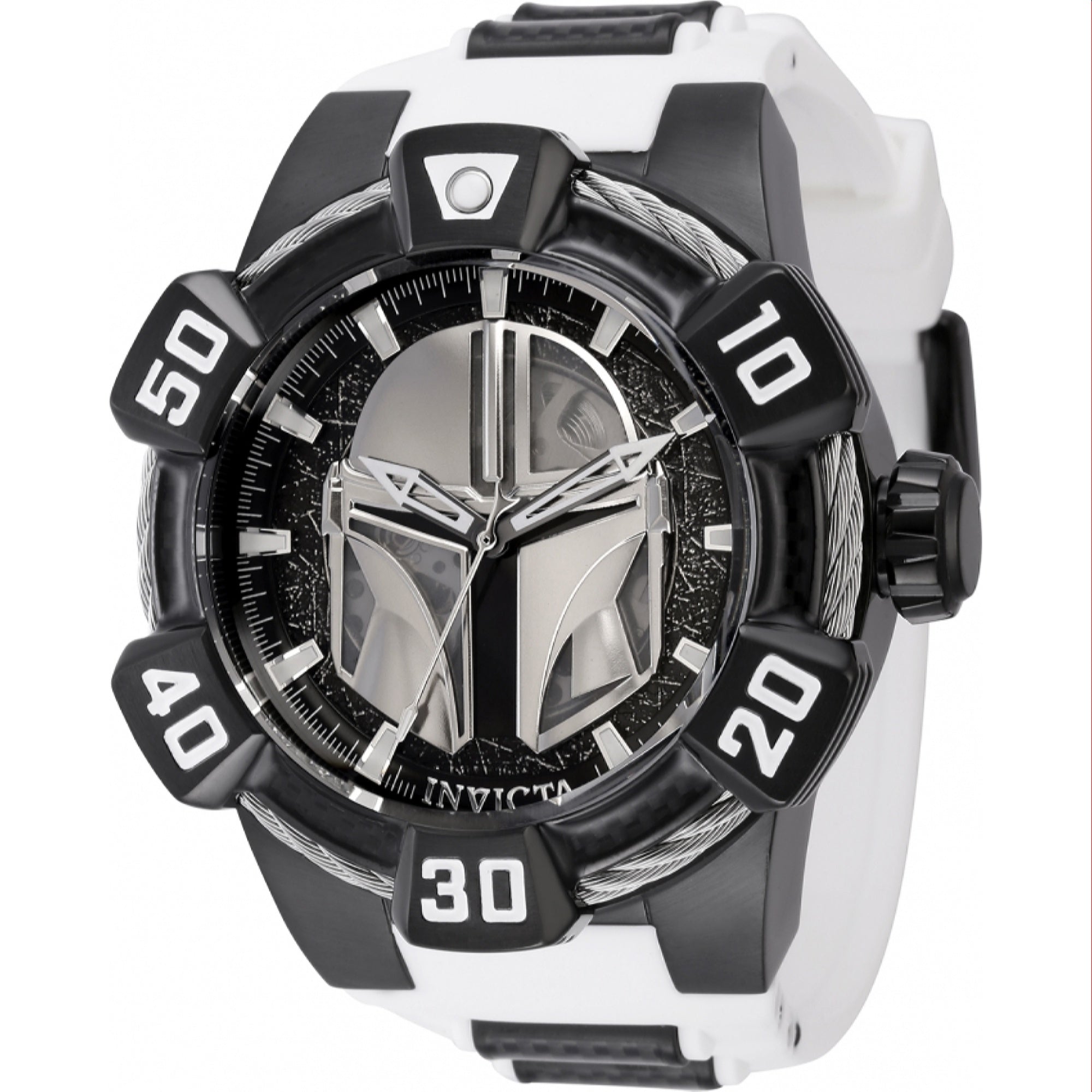 Invicta  Automatic Star Wars Mandalorian Automatic Black Dial Men's Watch 40619