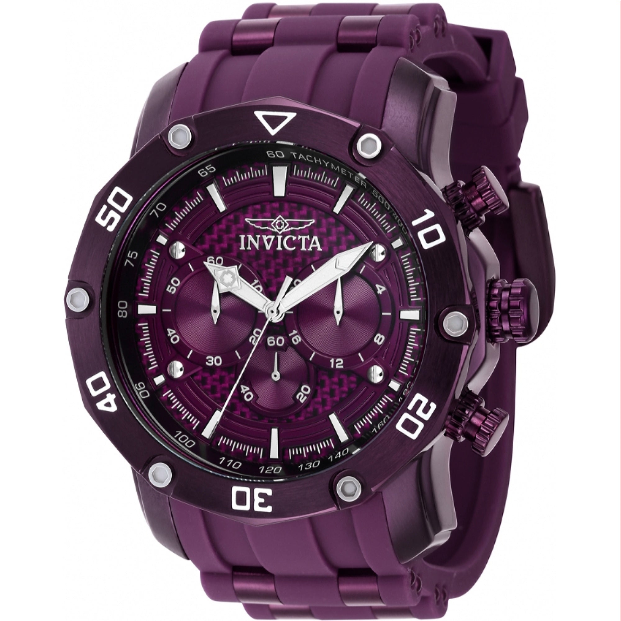 Invicta  Quartz Pro Diver Purple Dial Men's Watch 40688