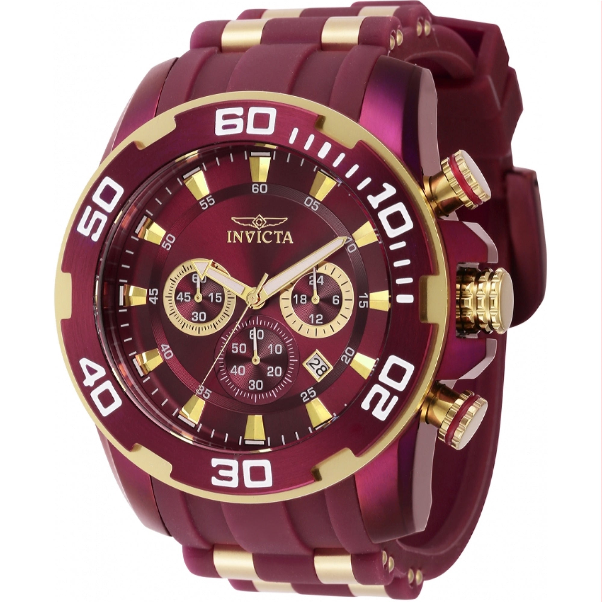 Invicta  Quartz Pro Diver Scuba Red Dial Men's Watch 40716