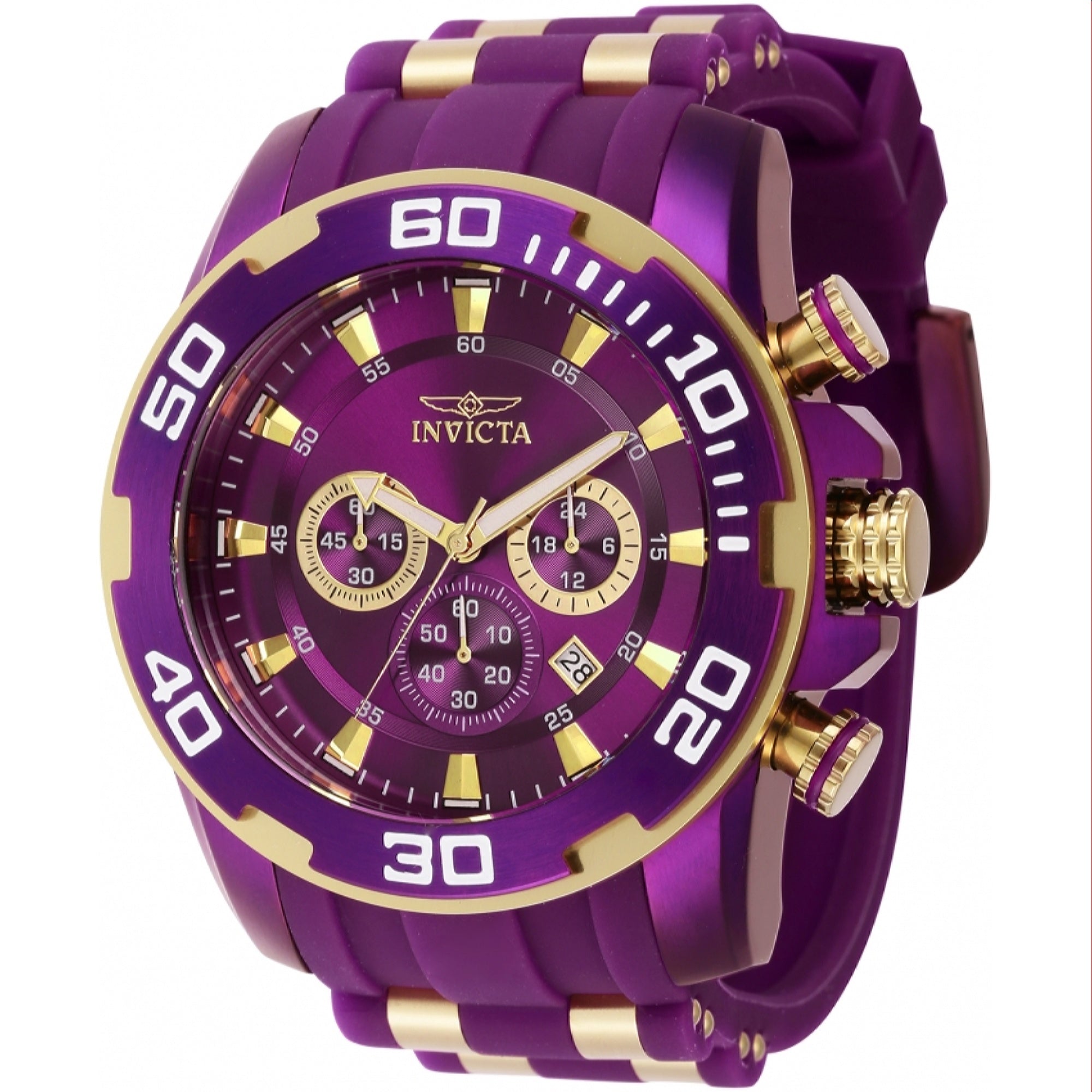 Invicta  Quartz Pro Diver Scuba Purple Dial Men's Watch 40717