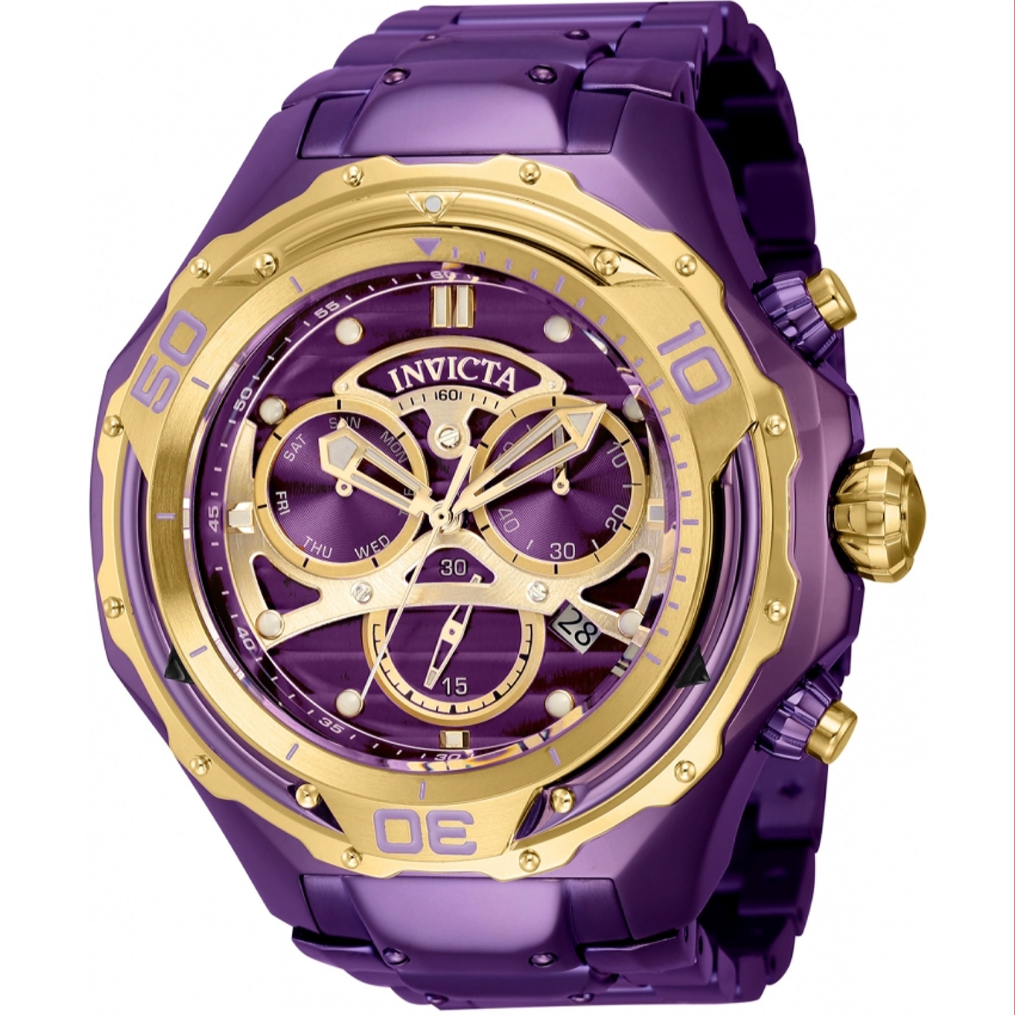 Invicta  Quartz Mammoth Purple Dial Men's Watch 40794