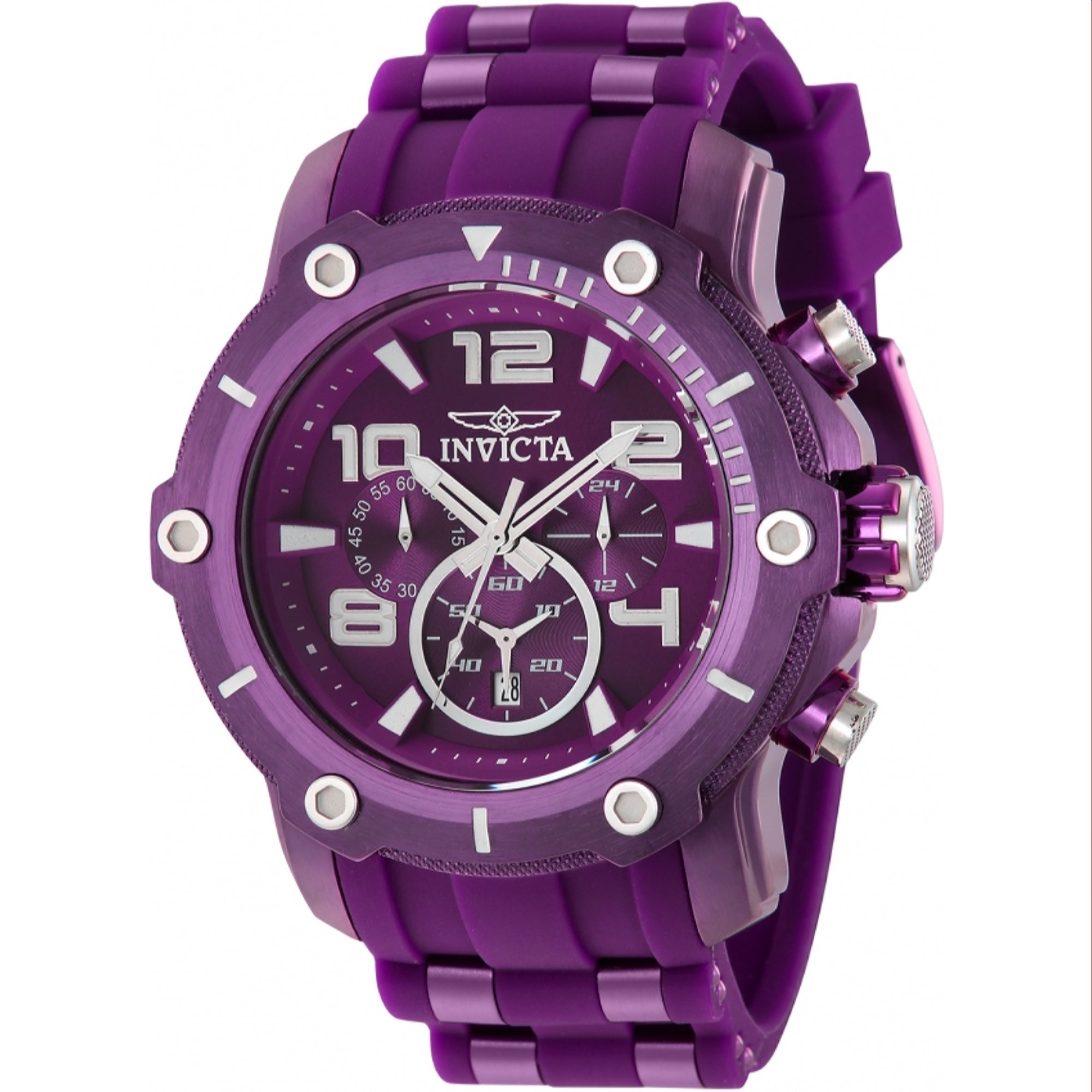 Invicta Pro Diver Scuba Quartz Purple Dial Men's Watch 40801