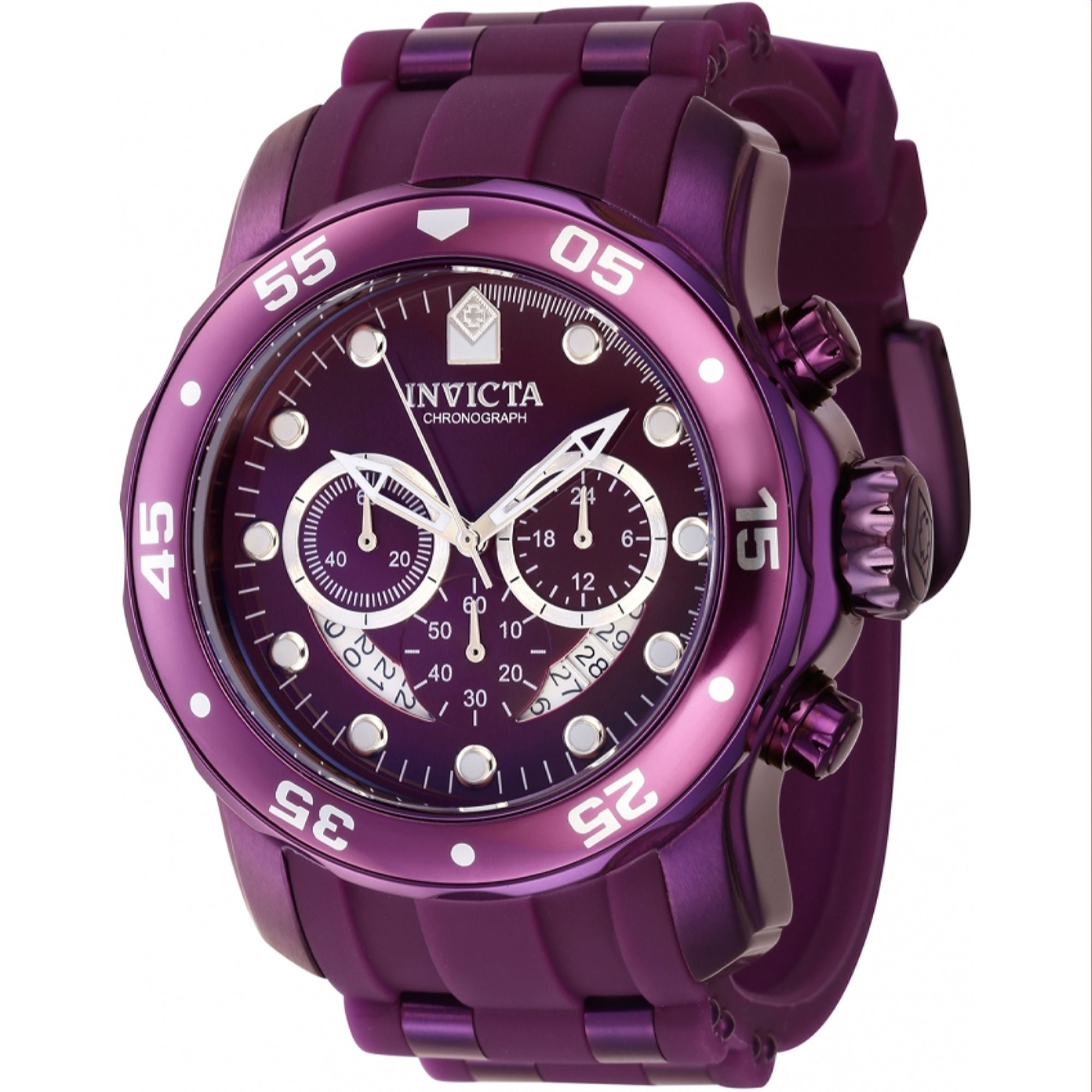 Invicta  Quartz Pro Diver Purple Dial Men's Watch 40927