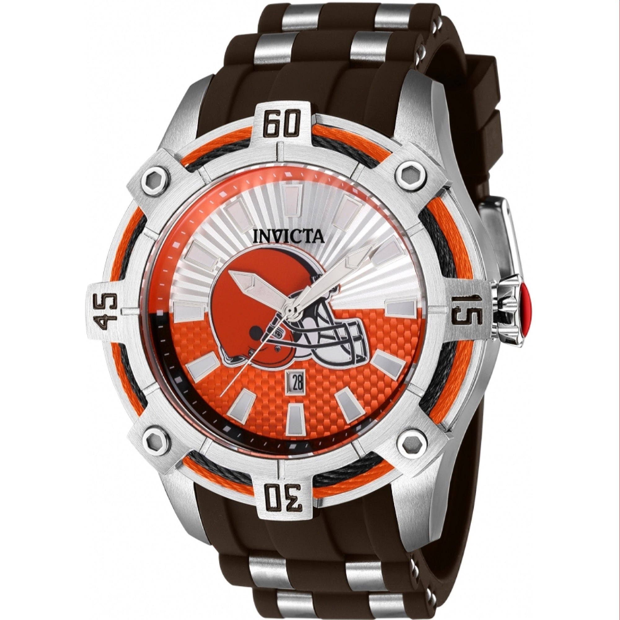 Invicta NFL Quartz NFL Browns Red Dial Men's Watch 42075