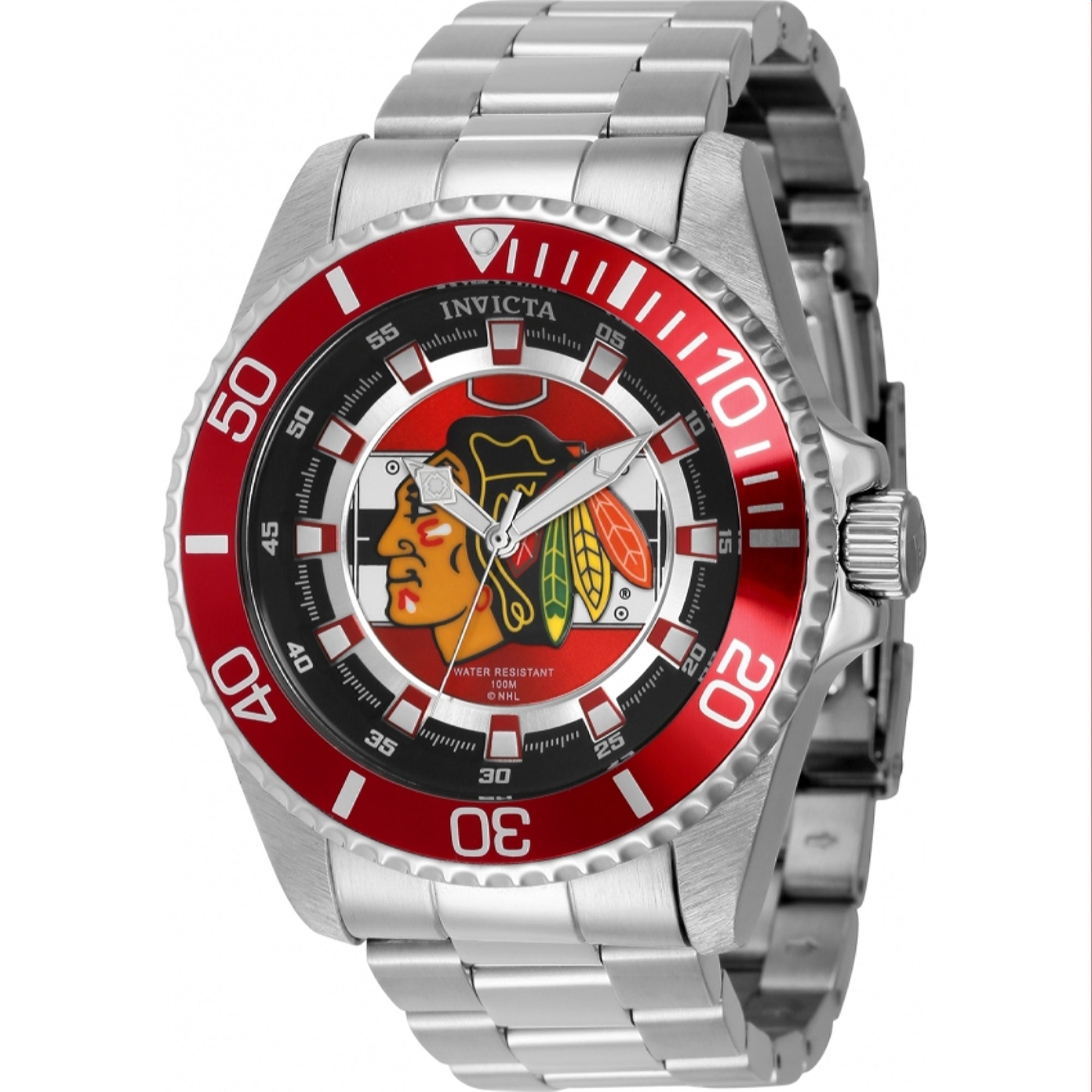 Invicta NHL Quartz NHL Blackhawks Multi Dial Men's Watch 42234