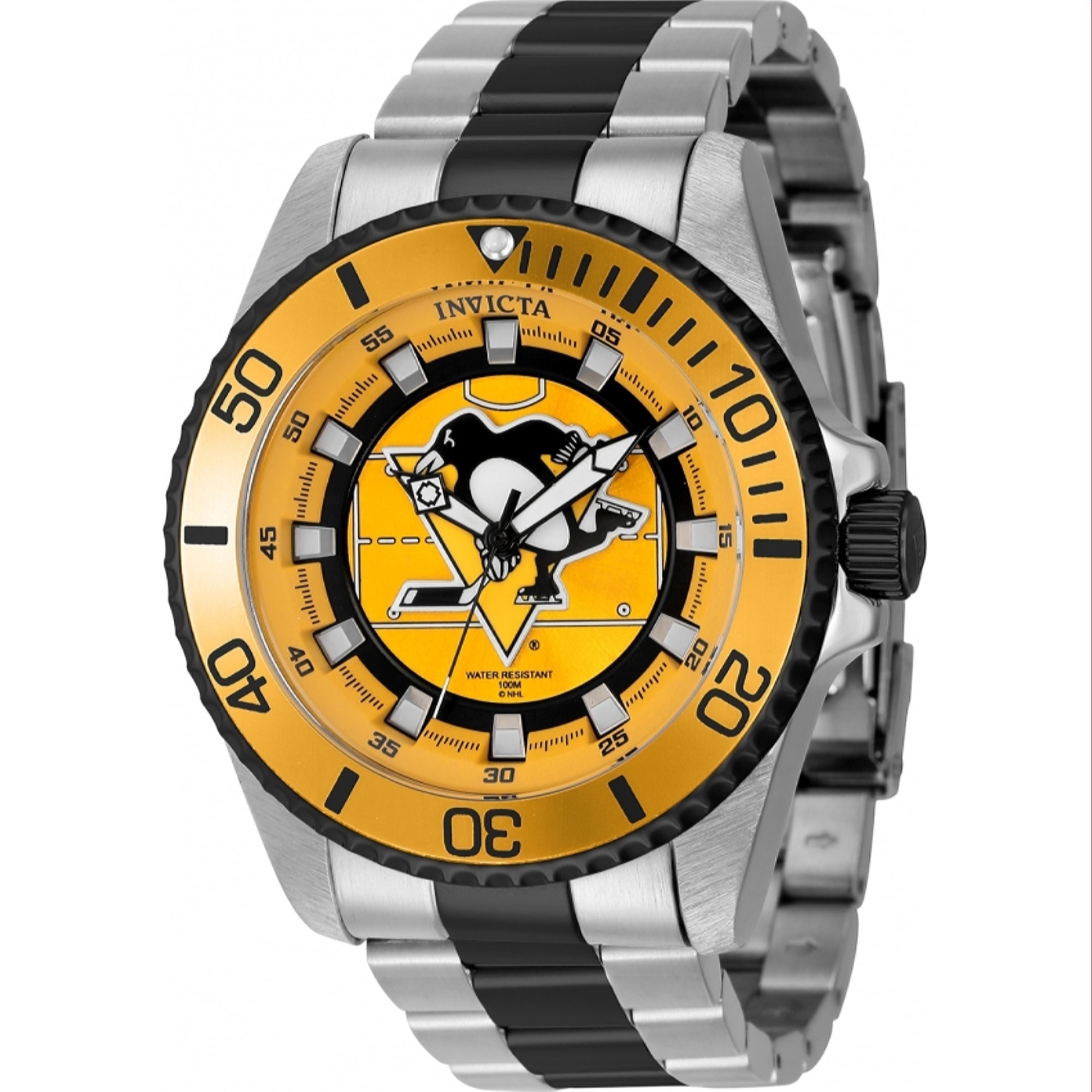 Invicta NHL Quartz NHL Penguins Multi Dial Men's Watch 42242