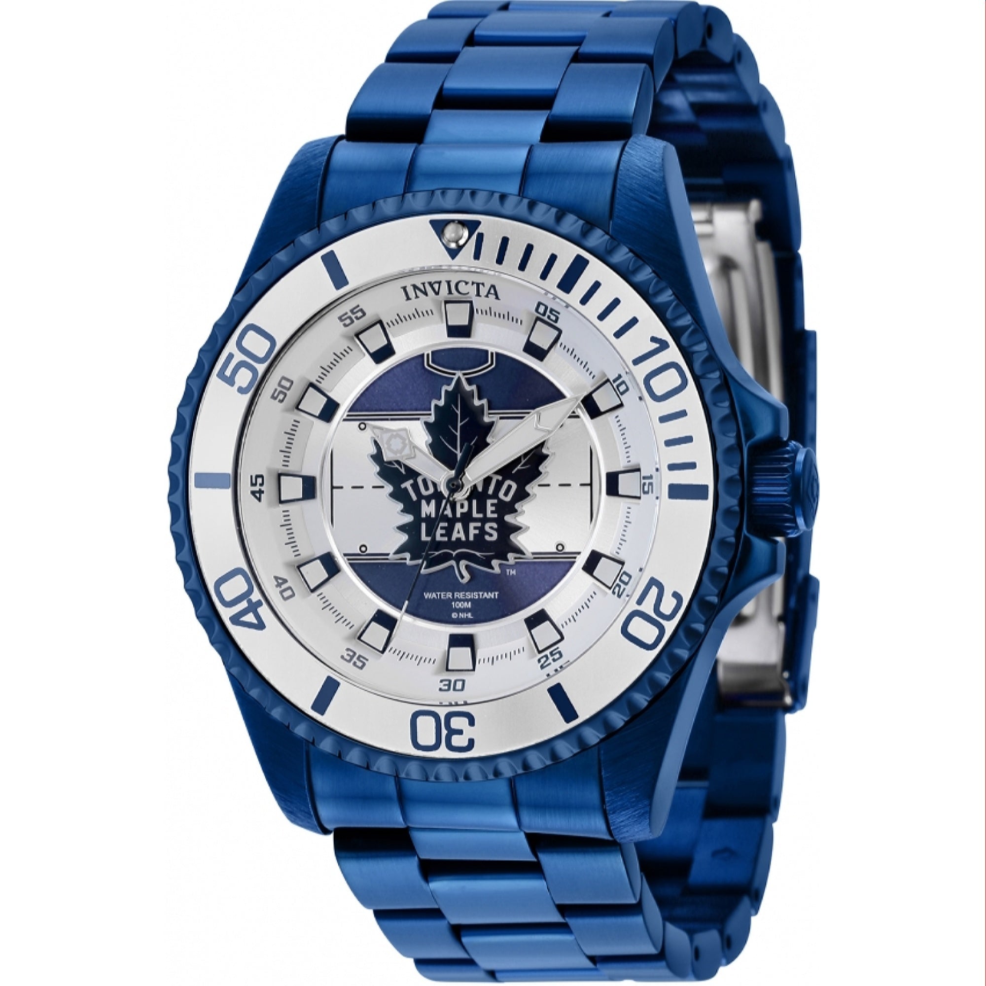 Invicta NHL Quartz NHL Maple Leafs Silver Dial Men's Watch 42246