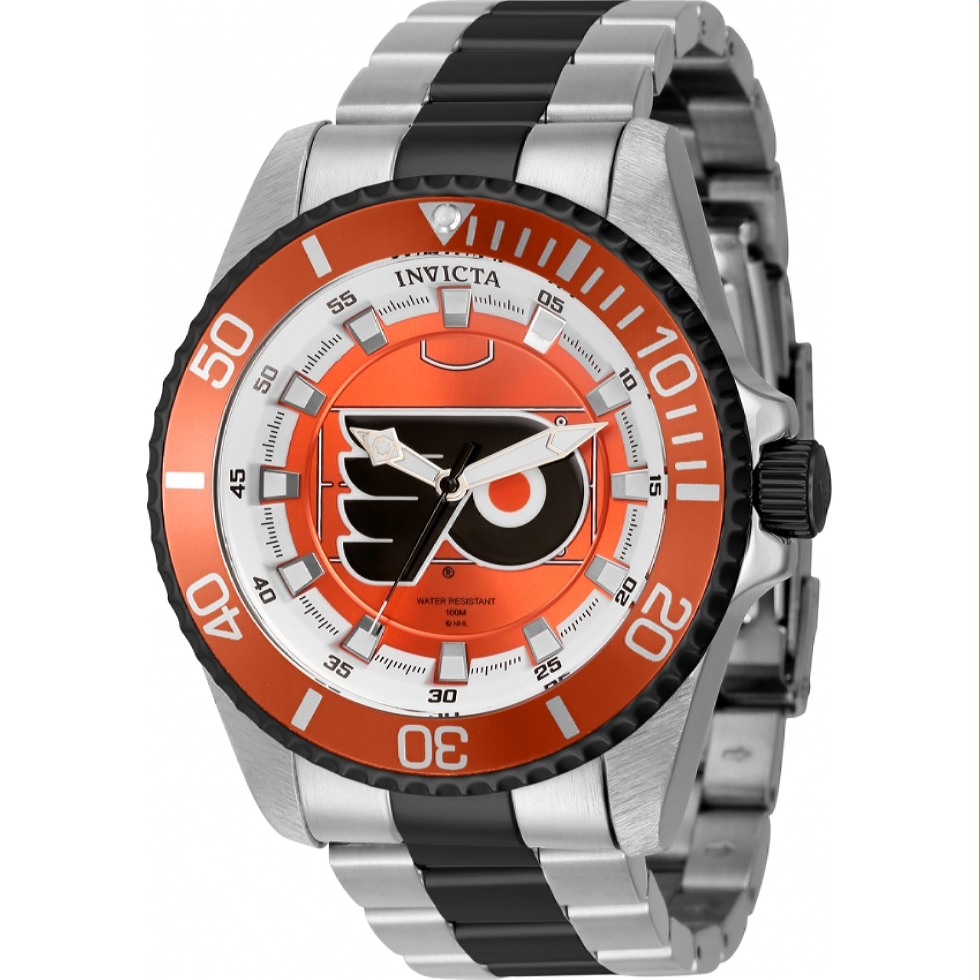 Invicta NHL Quartz NHL Flyers Orange Dial Men's Watch 42251