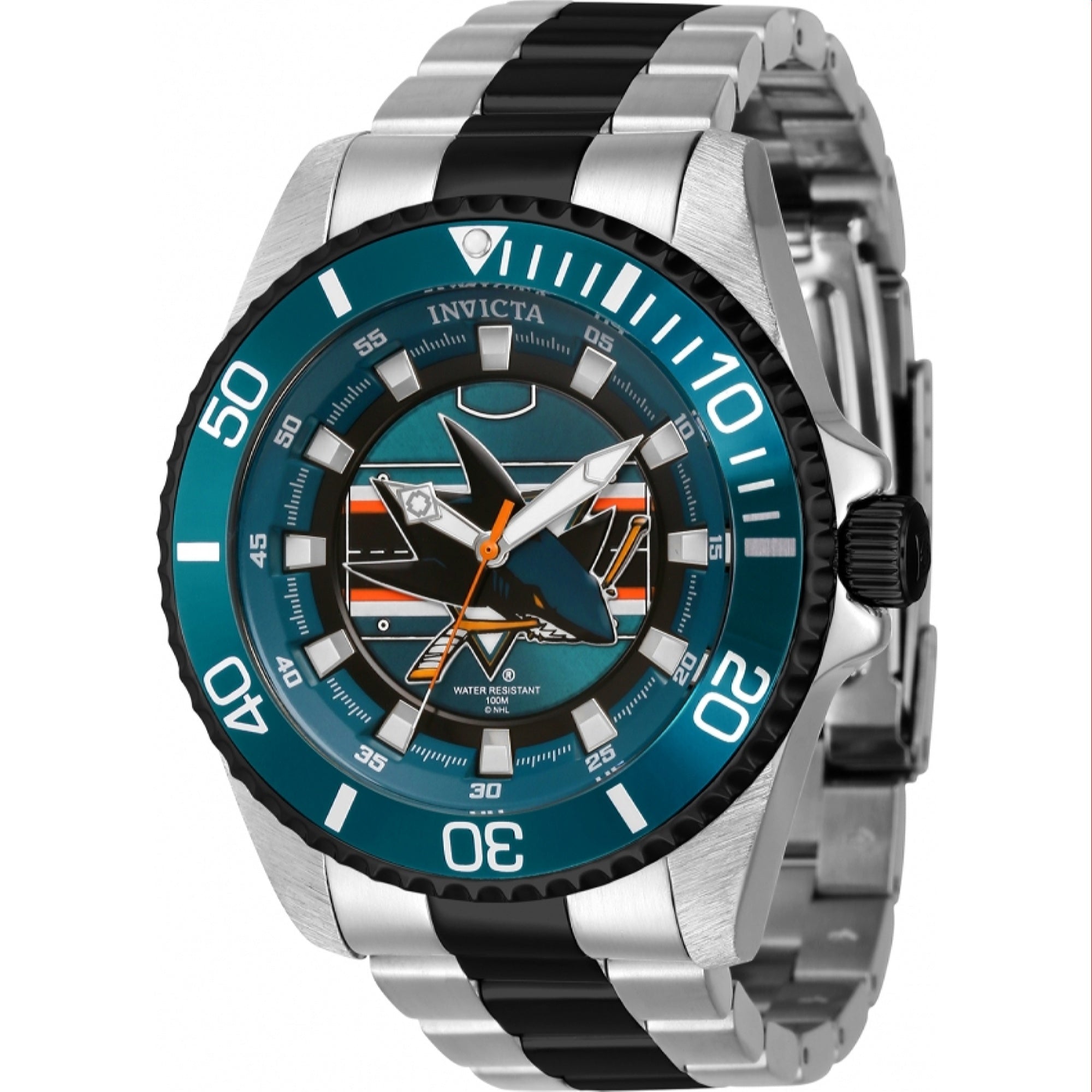 Invicta NHL Quartz NHL Jose Sharks Blue Dial Men's Watch 42254