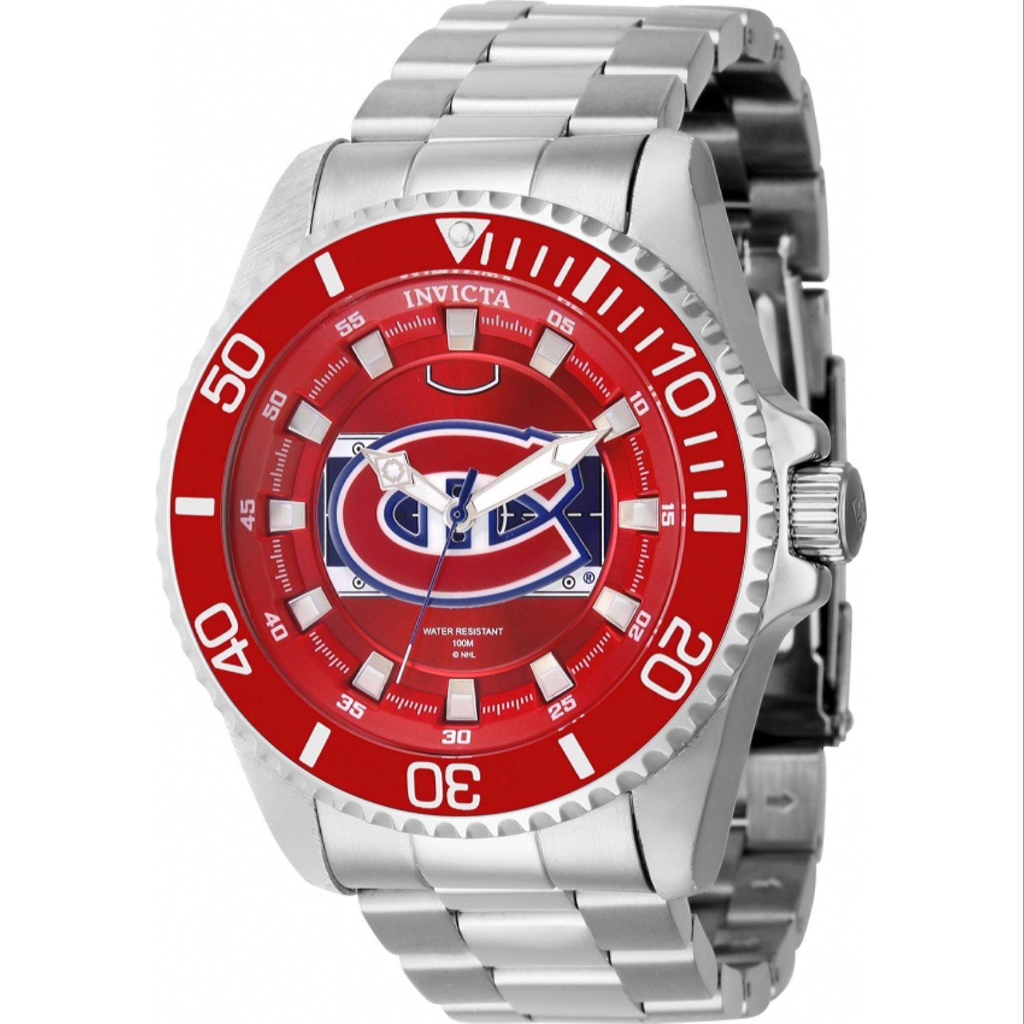 Invicta NHL Quartz NHL Canadiens Red Dial Men's Watch 42261