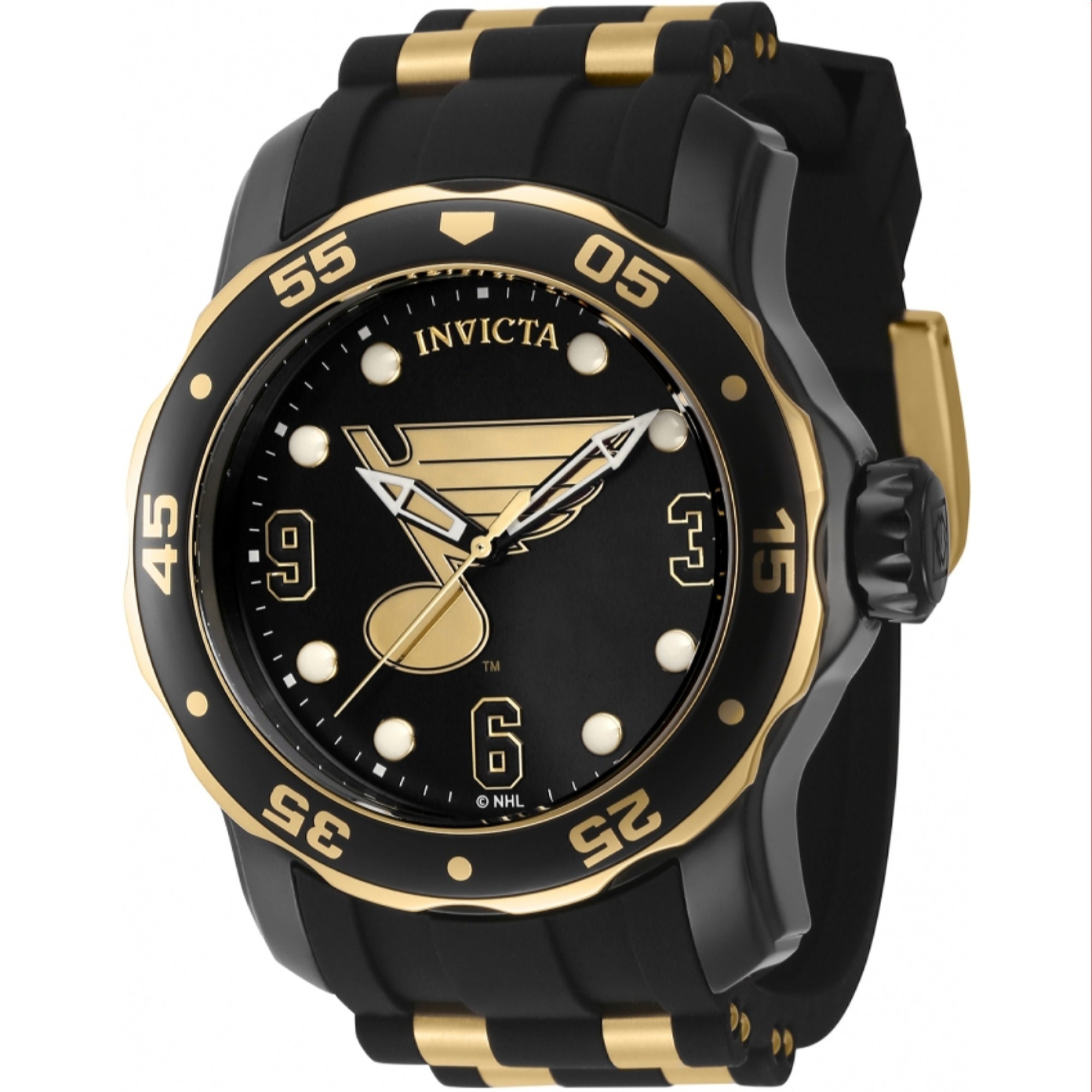 Invicta NHL Quartz NHL Blues Black Dial Men's Watch 42313