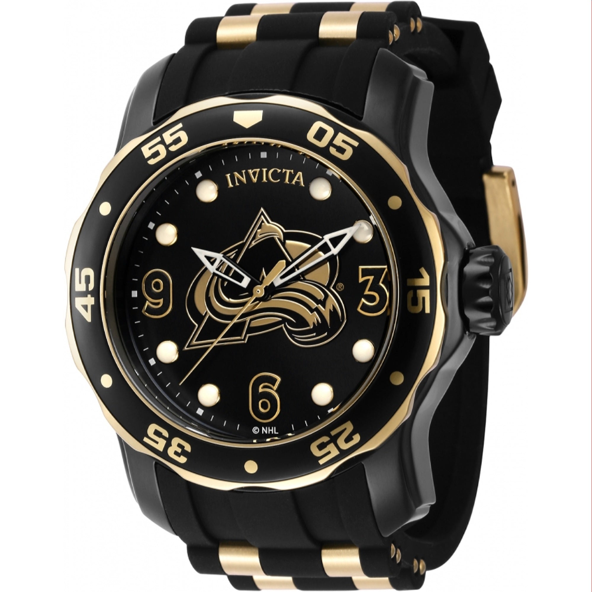 Invicta NHL Quartz NHL Avalanche Black Dial Men's Watch 42323