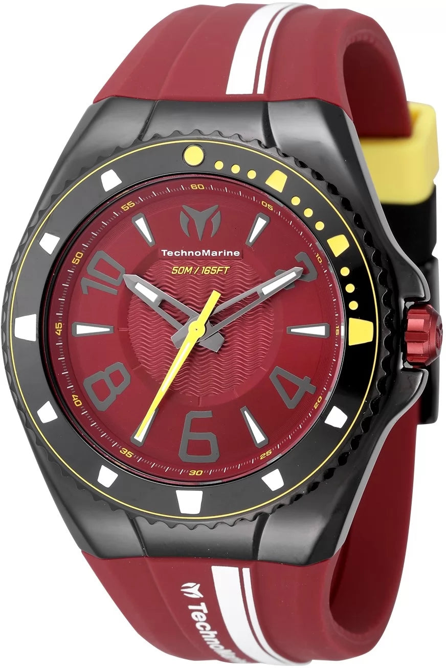 Technomarine Men's TM-525008 Racing Legends Quartz PC21 Dark Red Dial Watch
