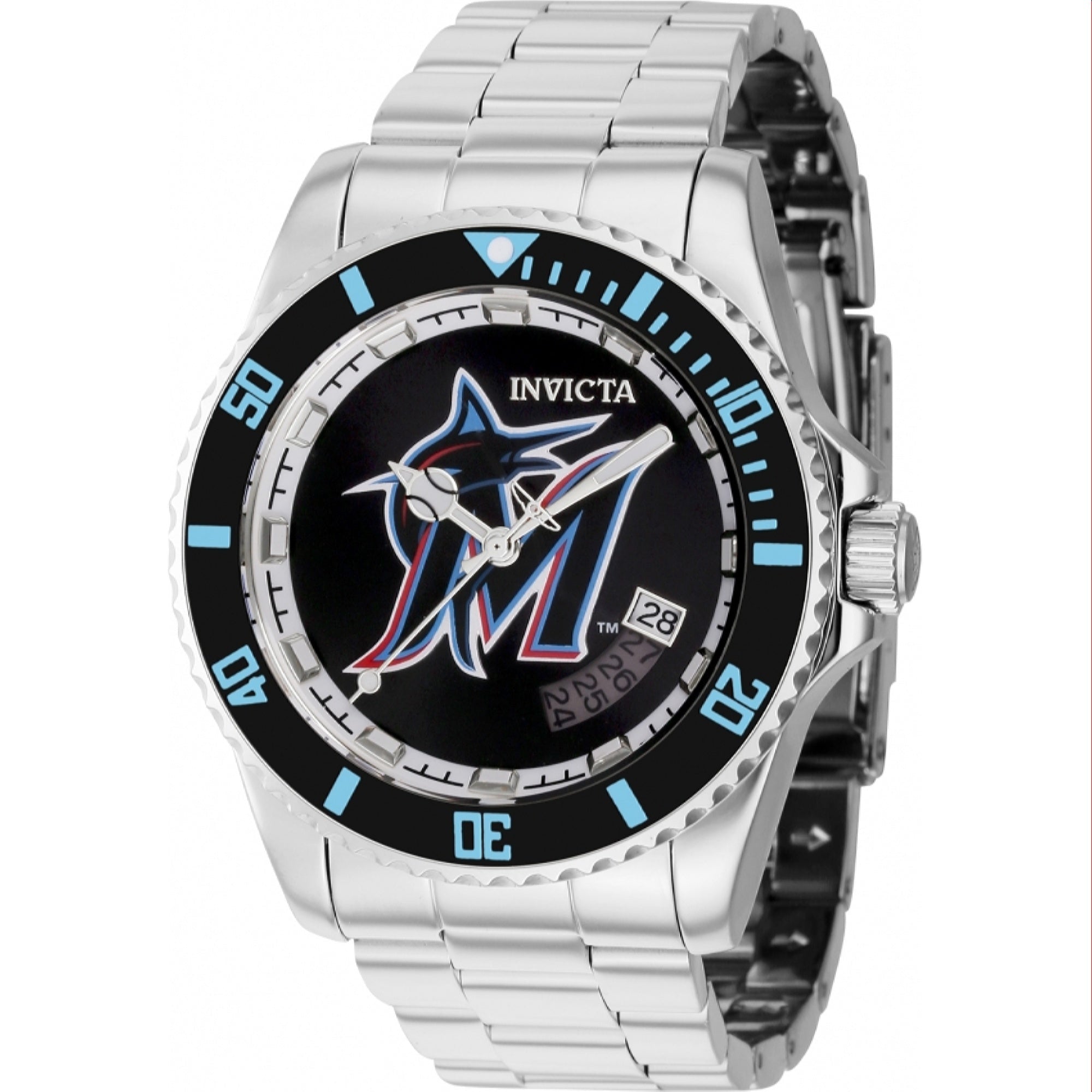 Invicta  Automatic MLB Marlins Automatic Black Dial Men's Watch 42975