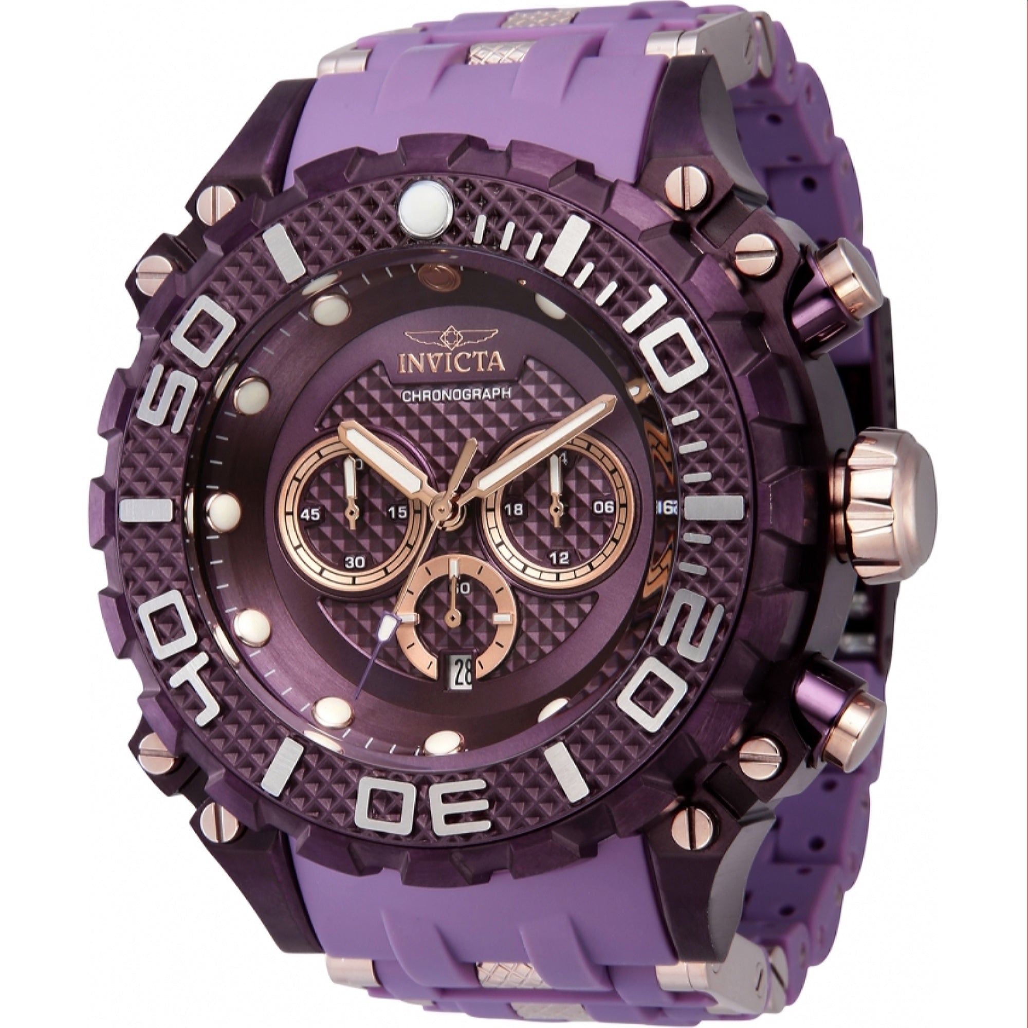 Invicta  Quartz Sea Spider Purple Dial Men's Watch 43175