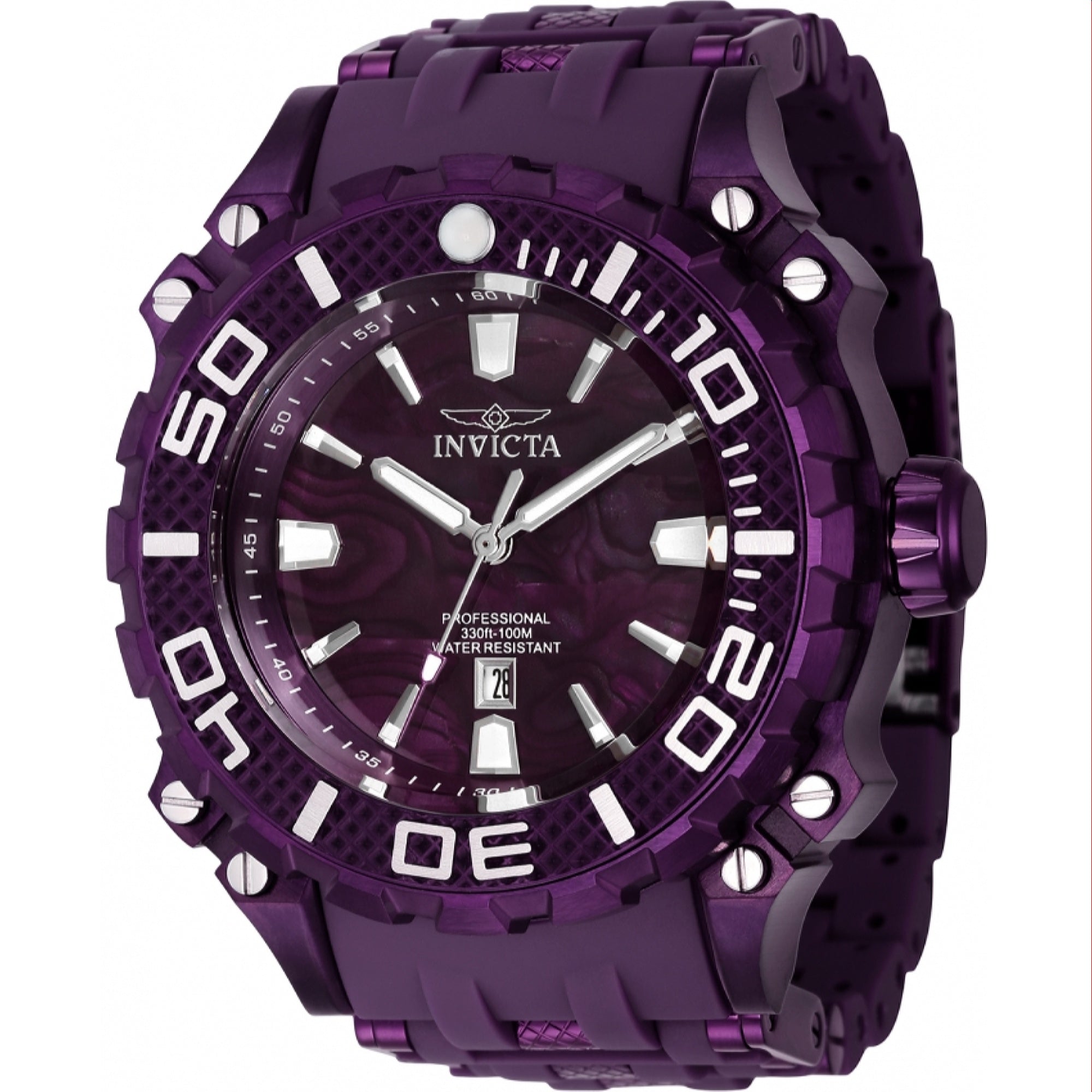 Invicta  Quartz Sea Spider Purple Dial Men's Watch 43178