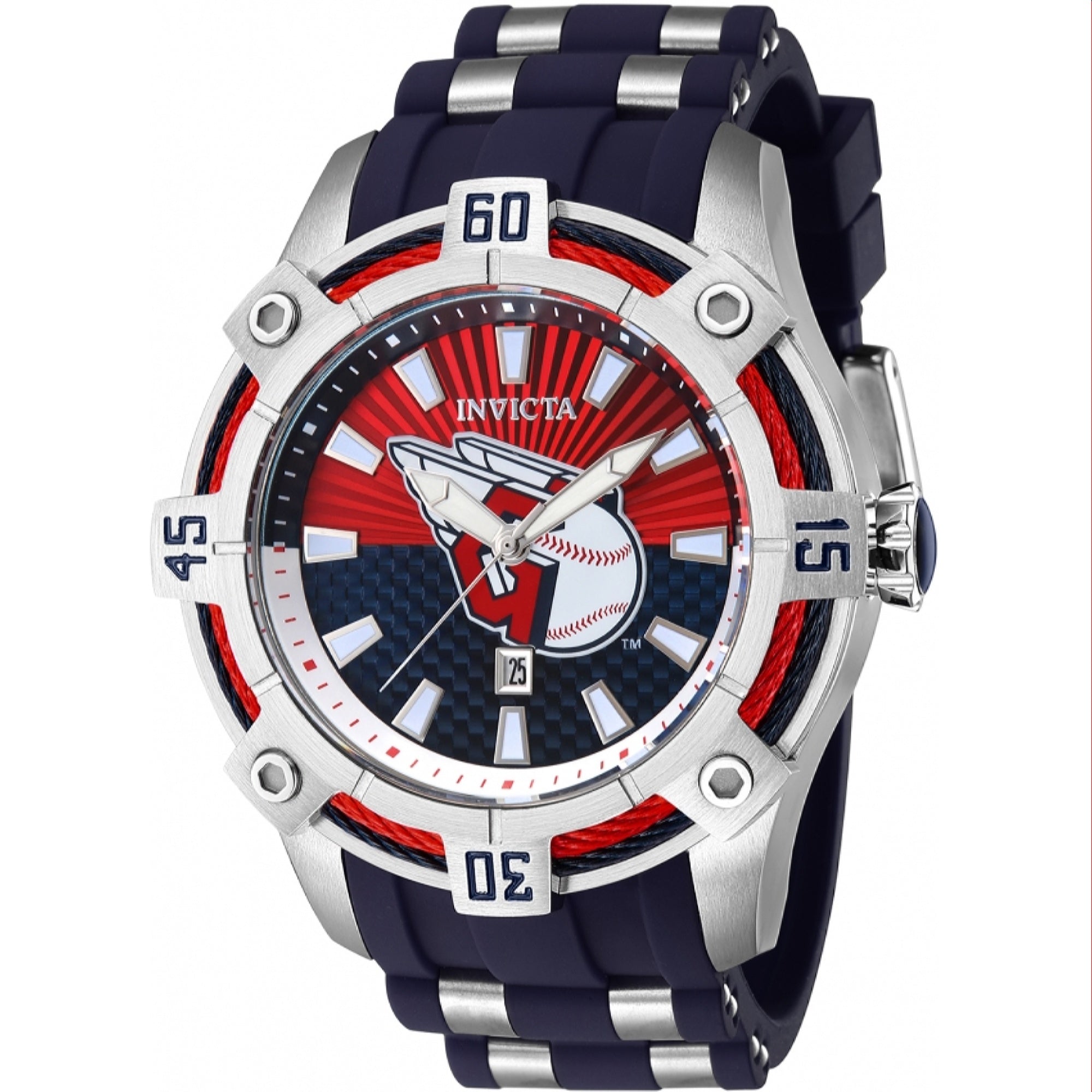 Invicta MLB Quartz MLB Guardians Red Dial Men's Watch 43266