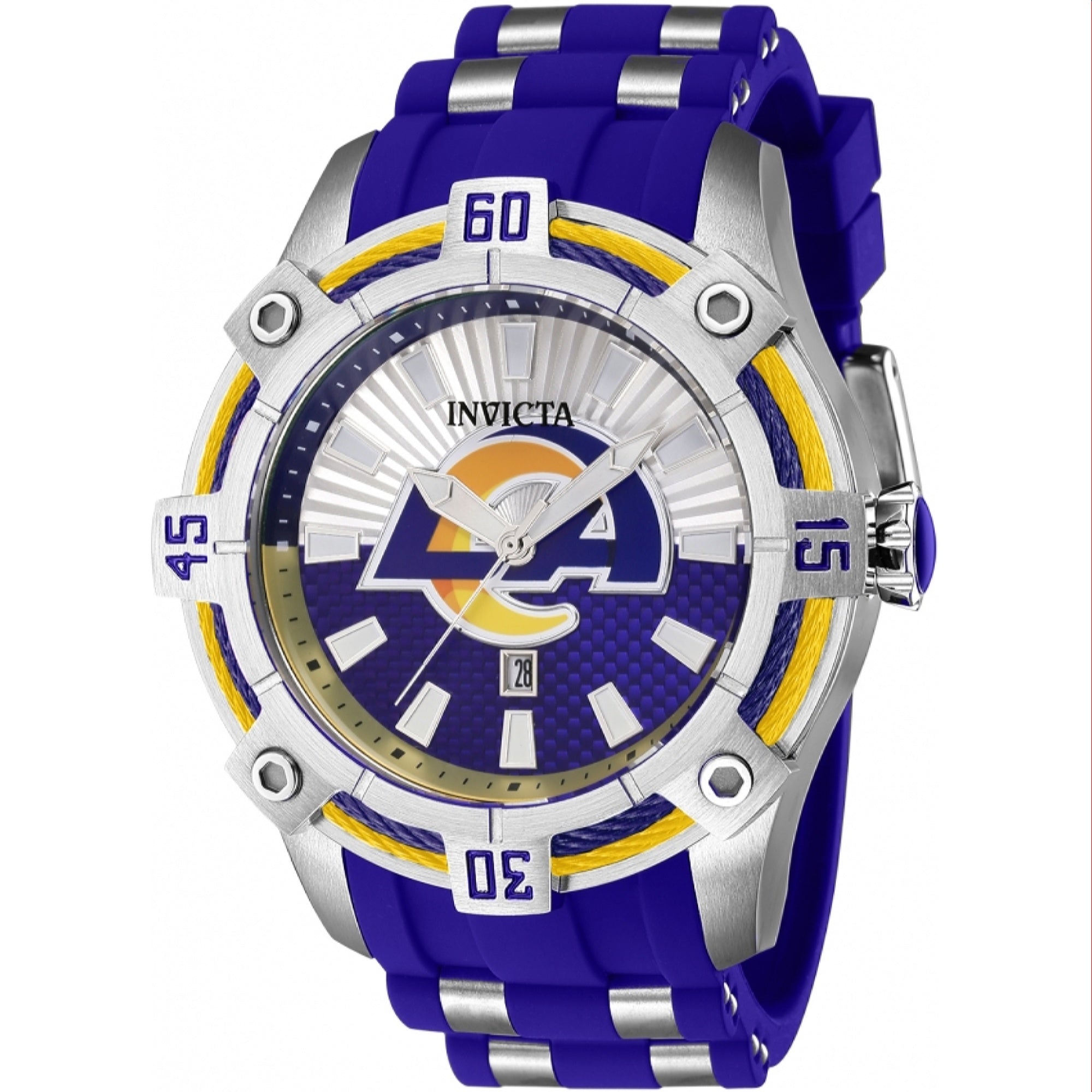 Invicta NFL Quartz NFL Rams Silver Dial Men's Watch 43324