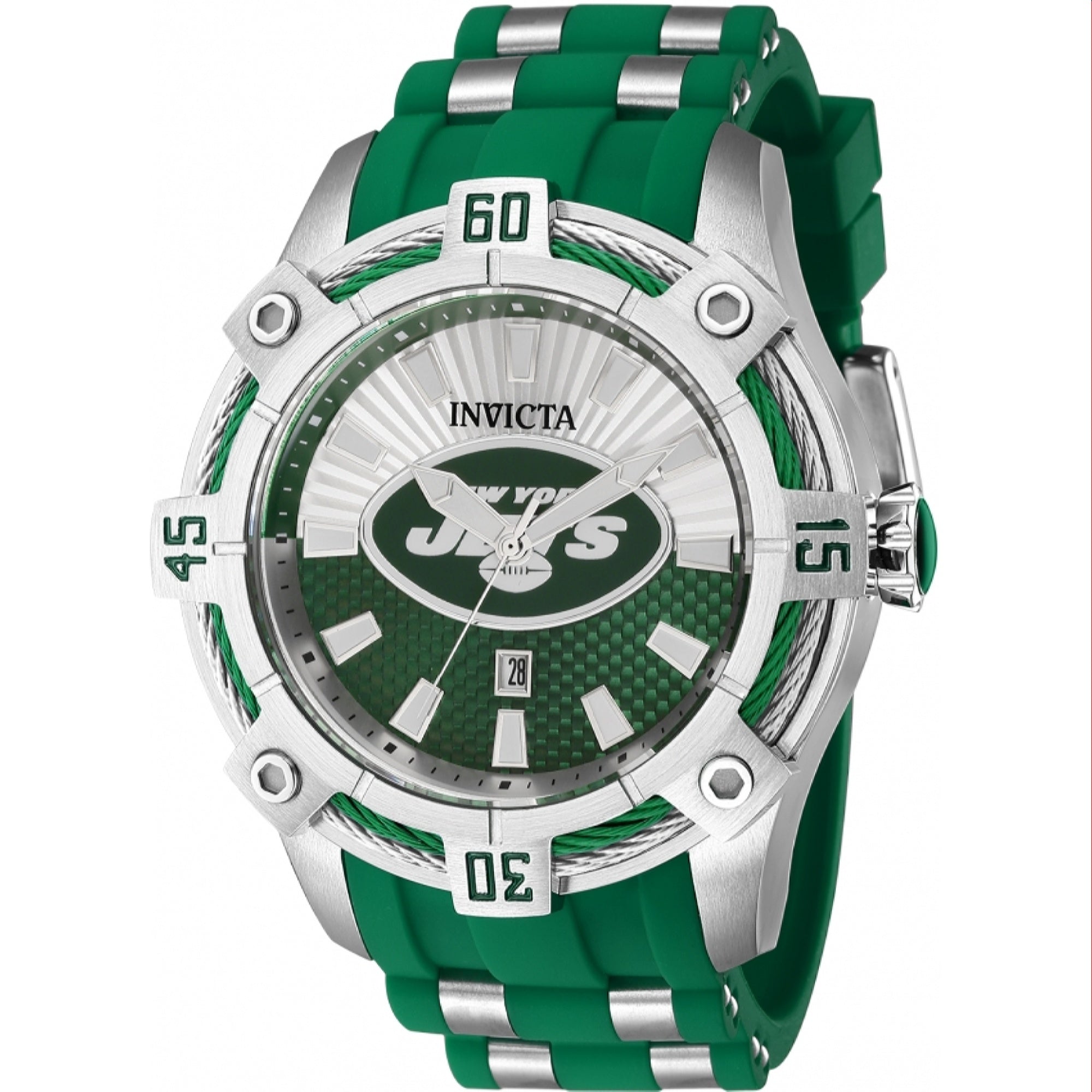Invicta NFL Quartz NFL Jets Green Dial Men's Watch 43325