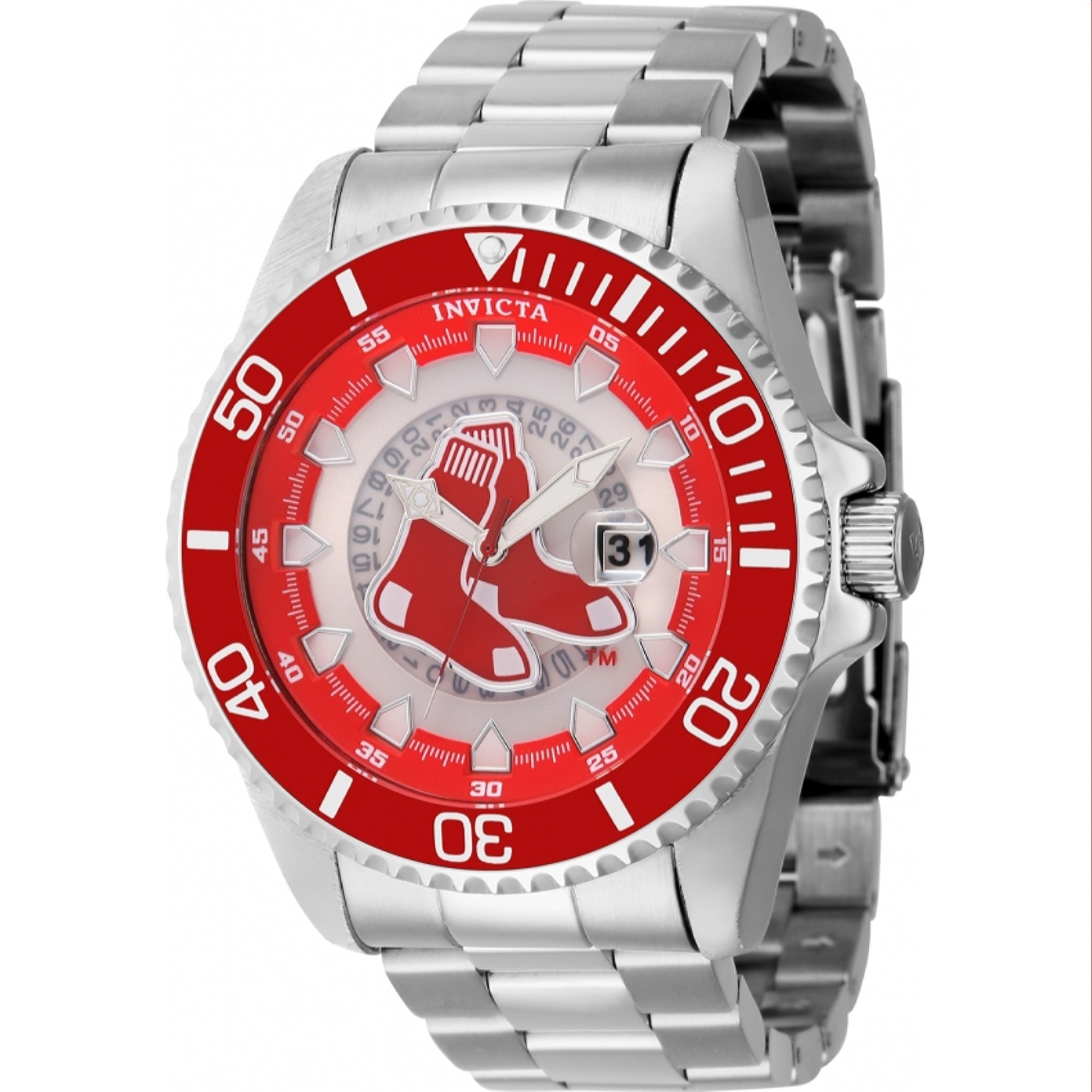 Invicta MLB Quartz MLB Sox Red Dial Men's Watch 43457