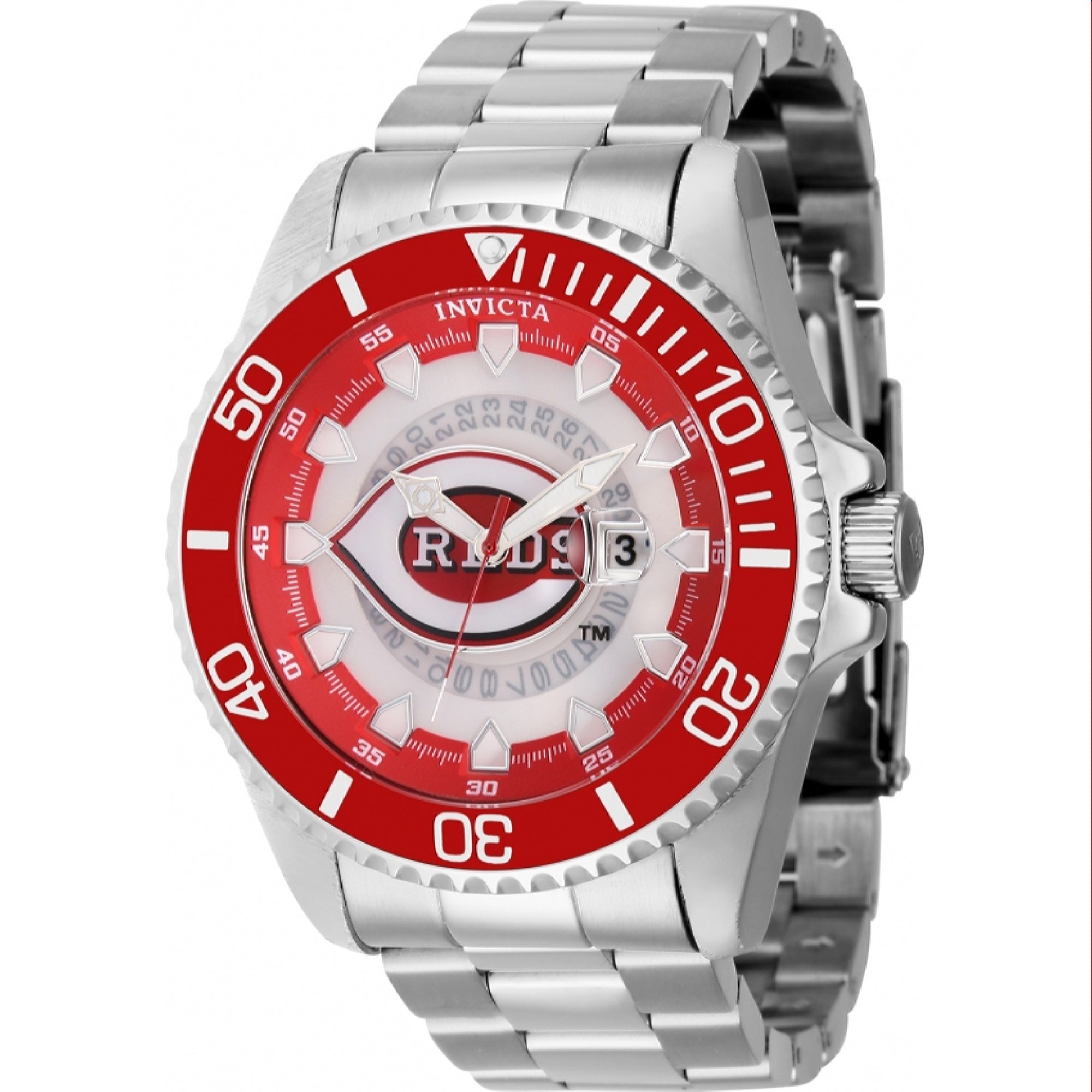 Invicta MLB Quartz MLB Reds Red Dial Men's Watch 43460