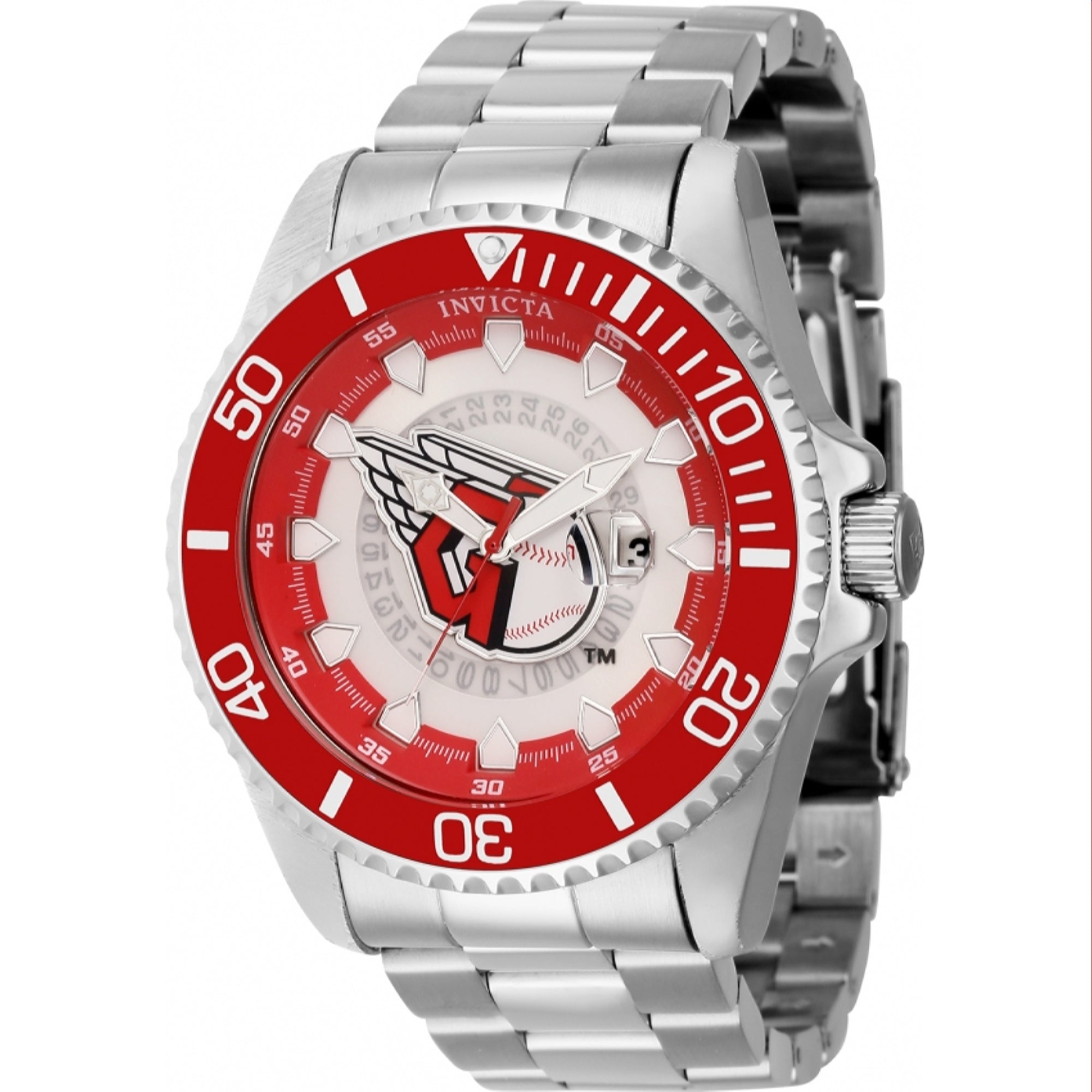 Invicta MLB Quartz MLB Guardians Red Dial Men's Watch 43461