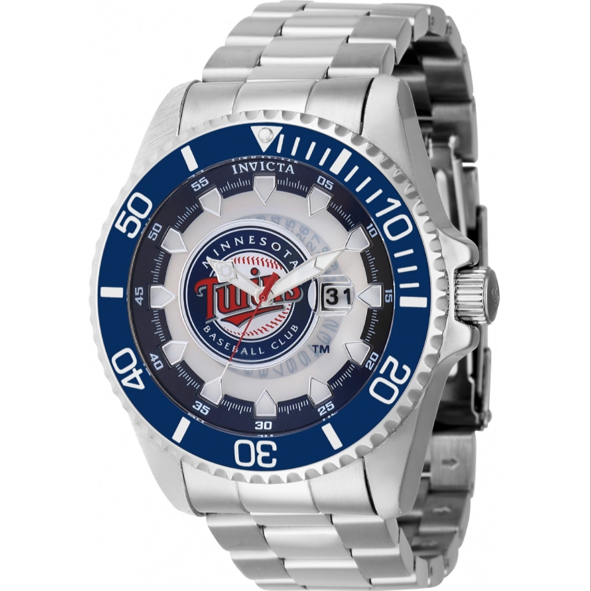 Invicta MLB Quartz MLB Twins Blue Dial Men's Watch 43470