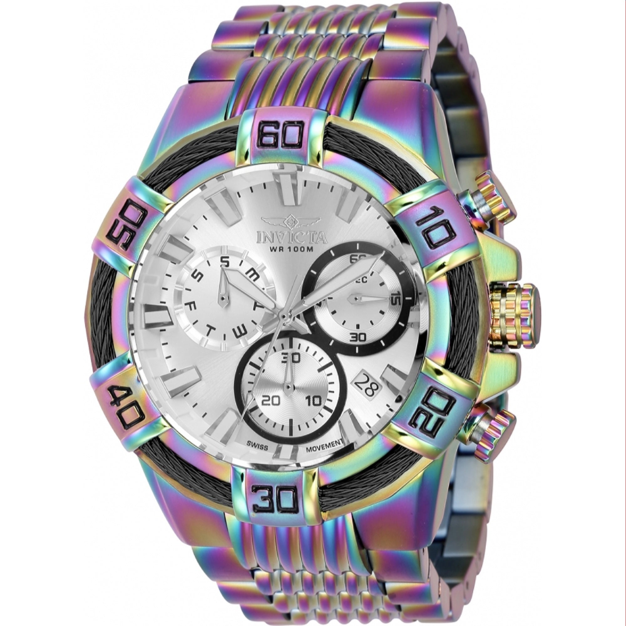 Invicta  Quartz Bolt Silver Dial Men's Watch 43636