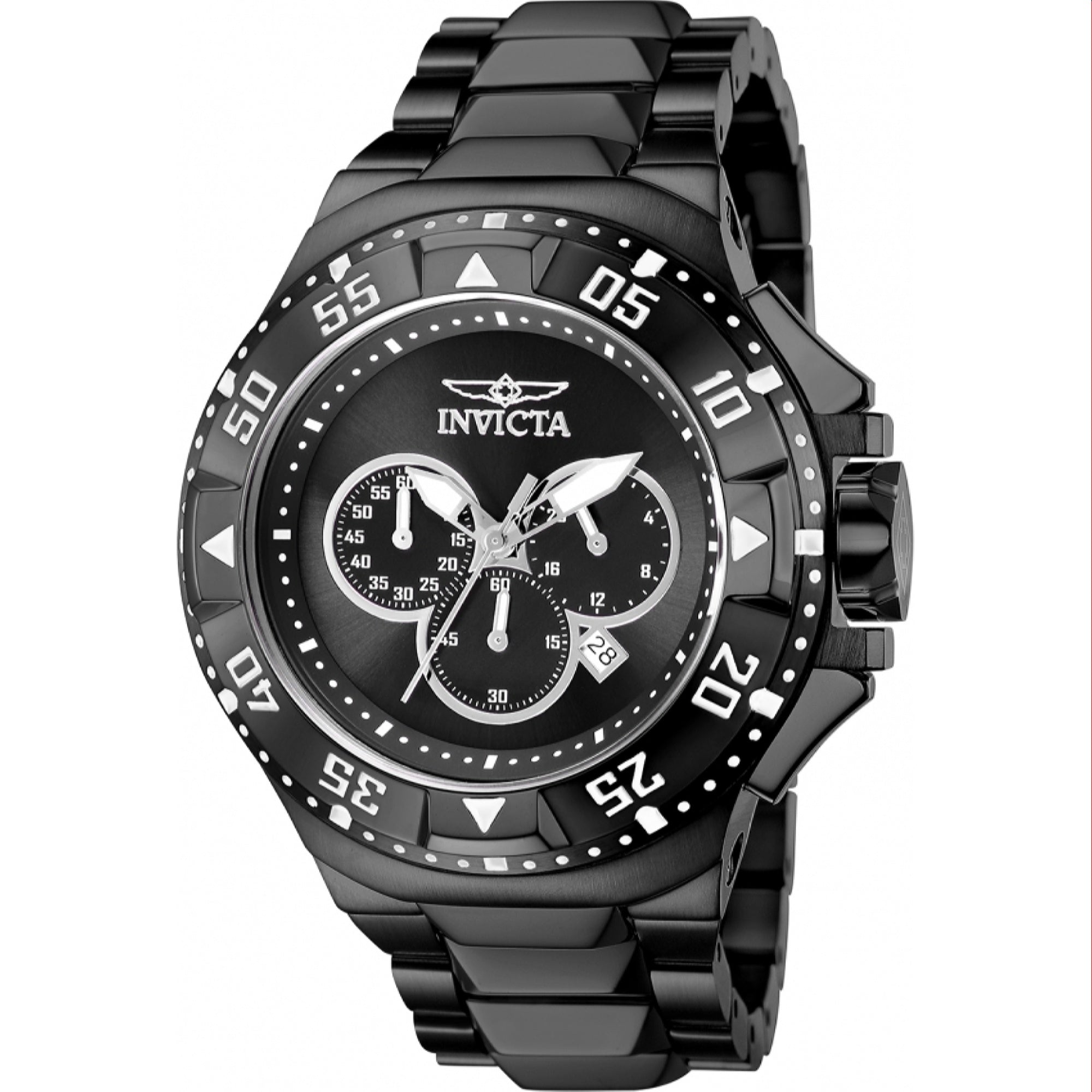 Invicta  Quartz Excursion Black Dial Men's Watch 43646