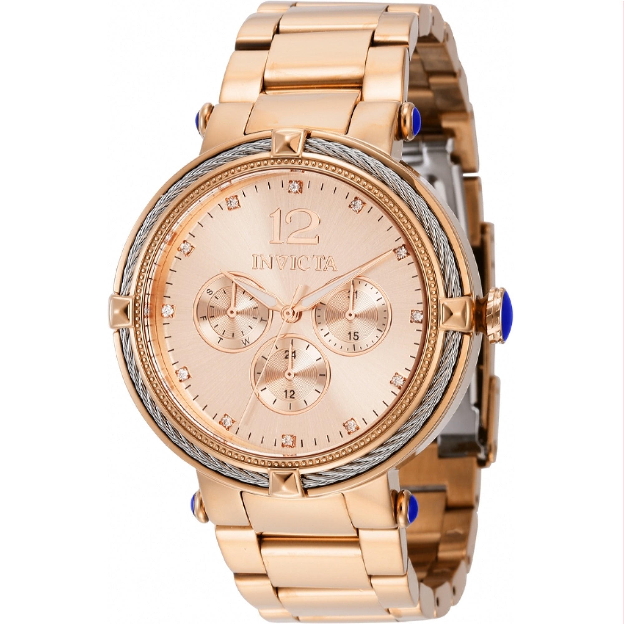 Invicta Bolt Quartz Bolt Rose Gold Dial Men's Watch 43881