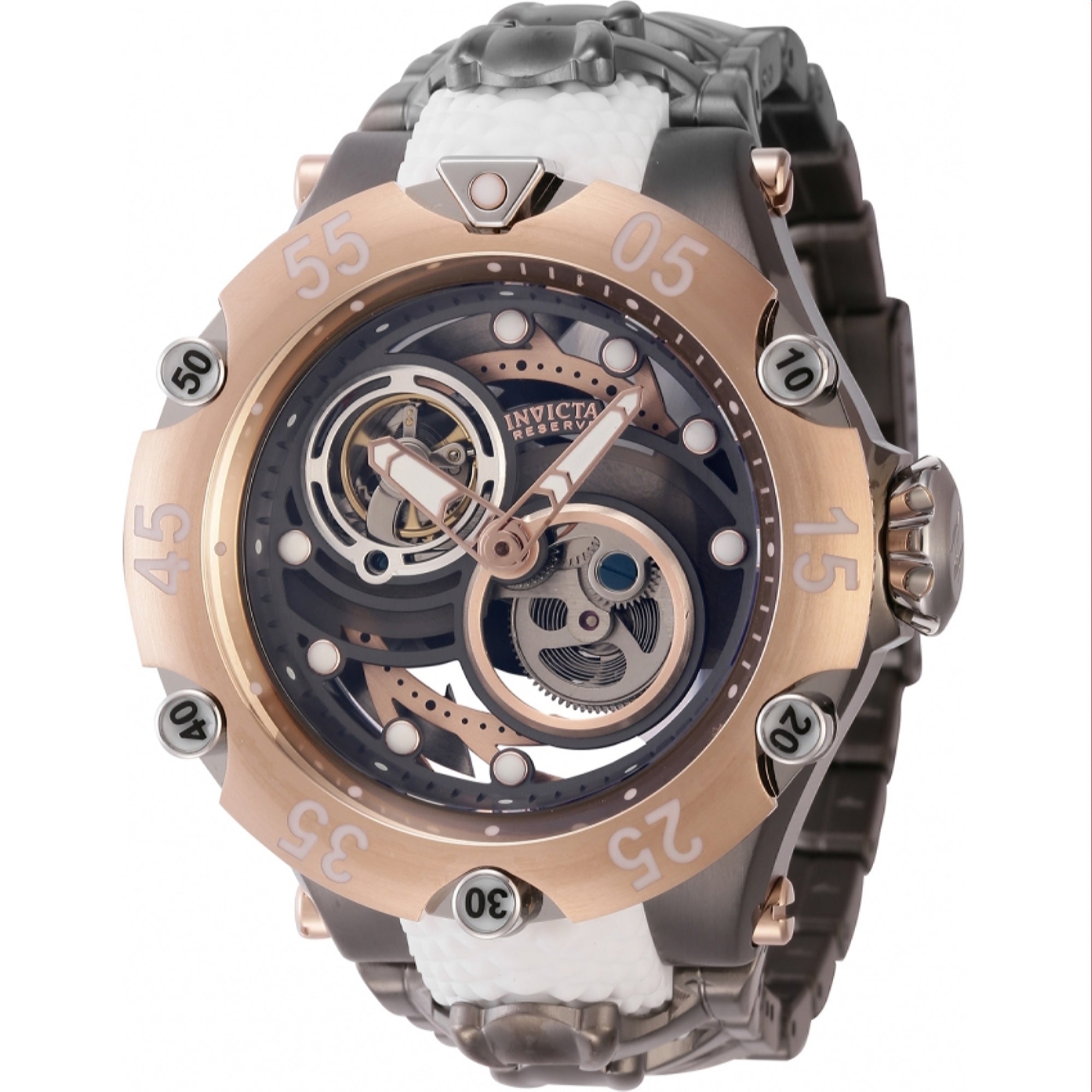 Invicta  Automatic Reserve Venom Cobra Automatic Gun Metal Dial Men's Watch 43929